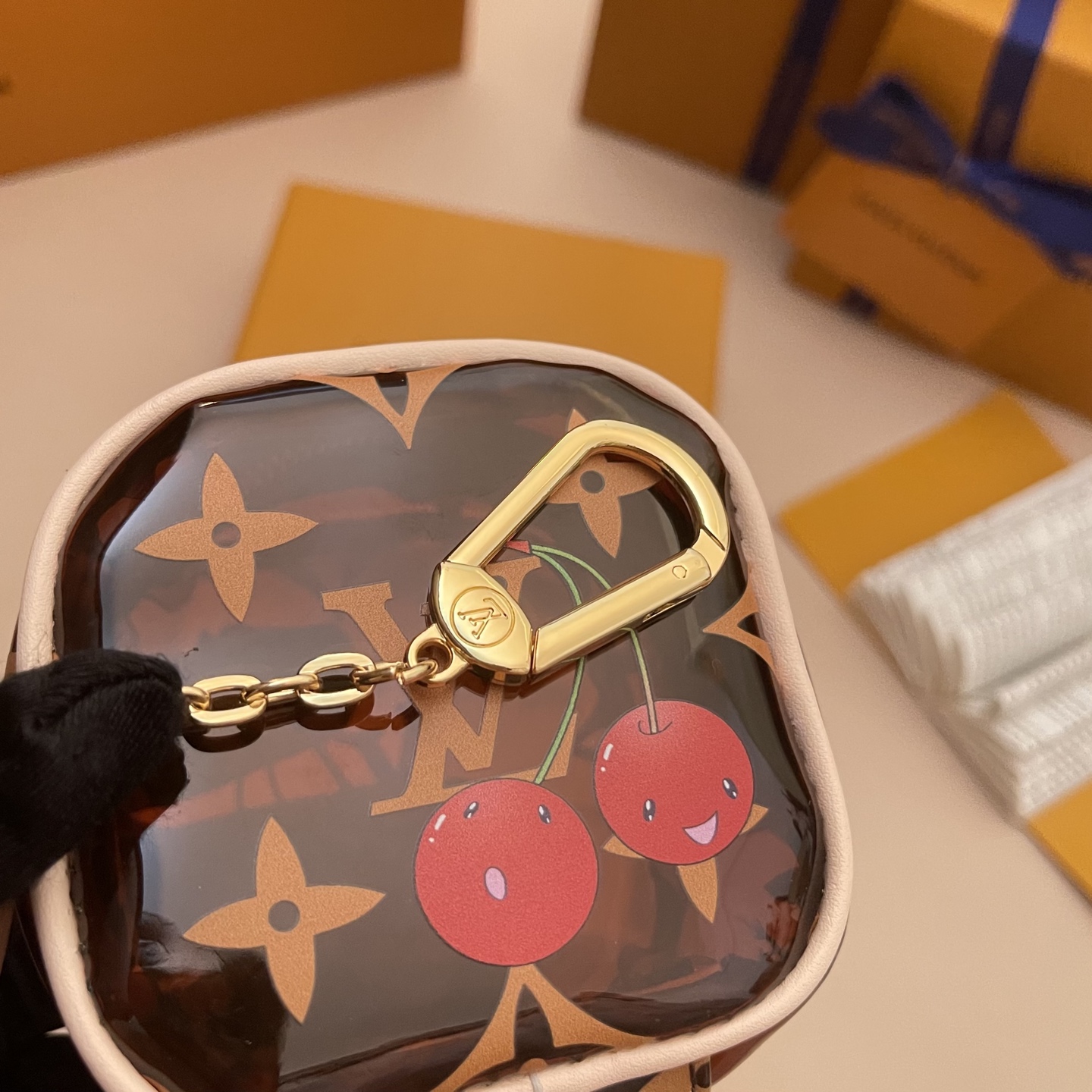 Louis Vuitton Cube Zippy Coin Purse Monogram Cherry Takashi Edition 6 i1752420457658 2358 0 4