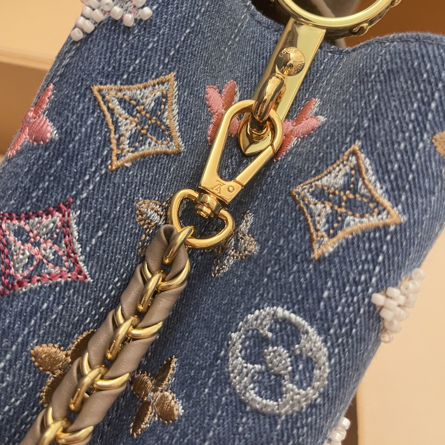 Louis Vuitton Capucines Denim Embroidered Top Handle Bag, Mini Size 7 i1752498703802 3967 0 4