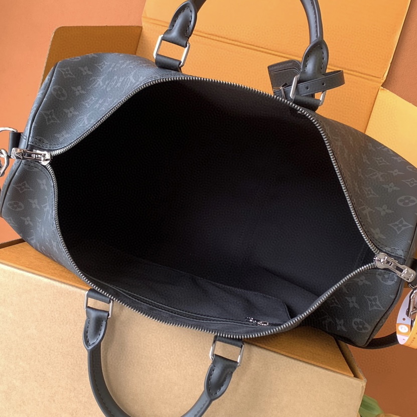 Louis Vuitton Keepall 50 Monogram Eclipse Leather Travel Bag 8 i1752500821711 3099 0 7