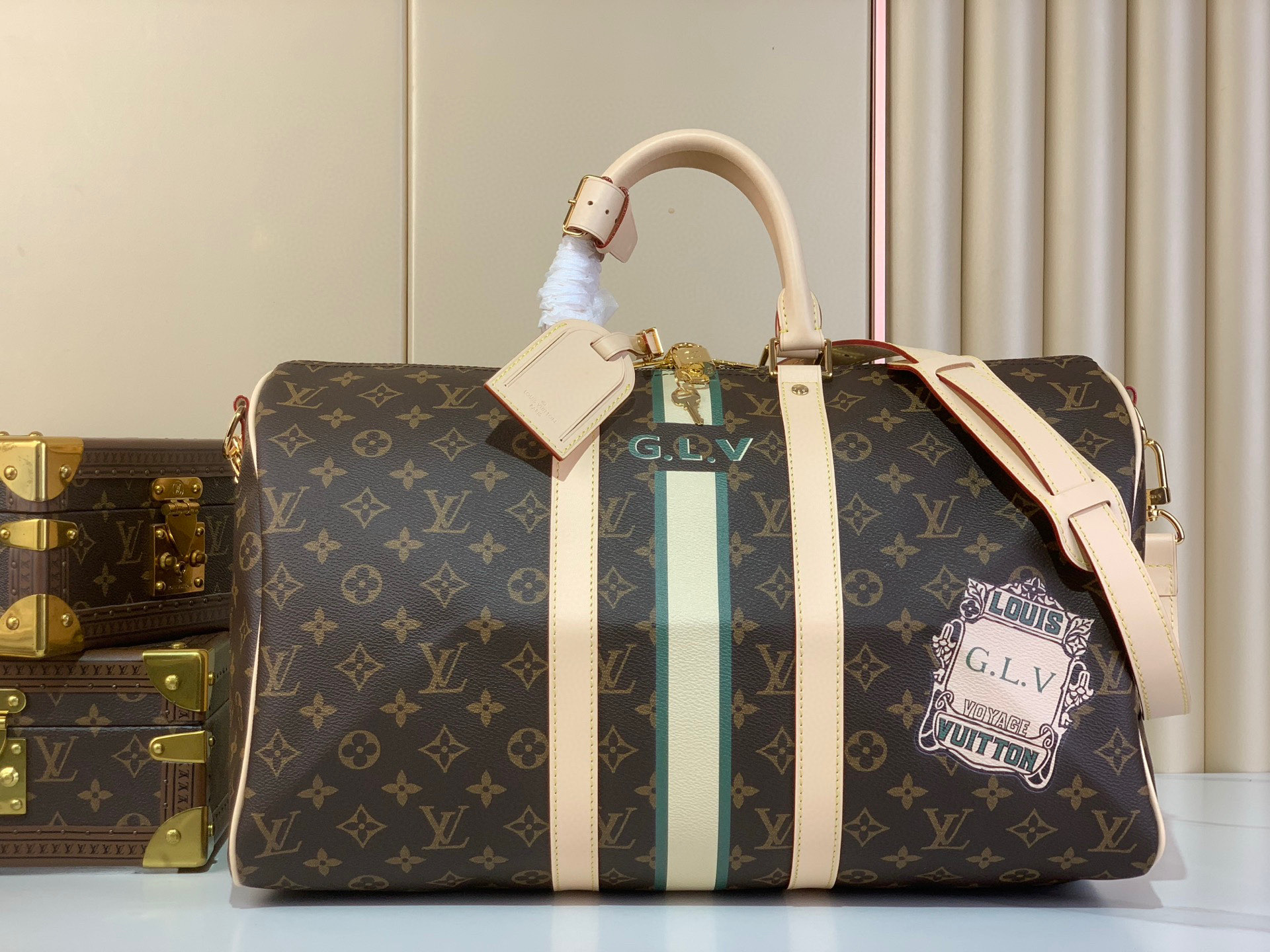 Louis Vuitton Keepall Bandouliere 45 Mon Monogram Travel Bag, P01944 2 i1752586510183 7775 0 0