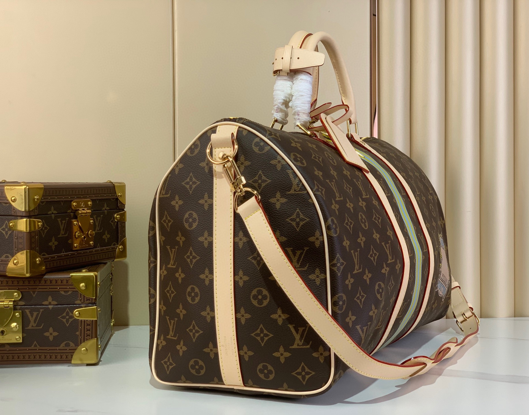Louis Vuitton Keepall Bandoulière 50 Monogram Canvas Travel Bag 4 i1752586870297 4807 0 2