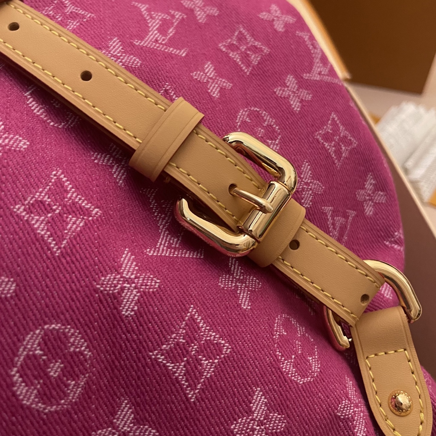 Louis Vuitton Pink Denim Backpack Vintage Limited Edition - M95240 6 i1752588485259 1739 0 4