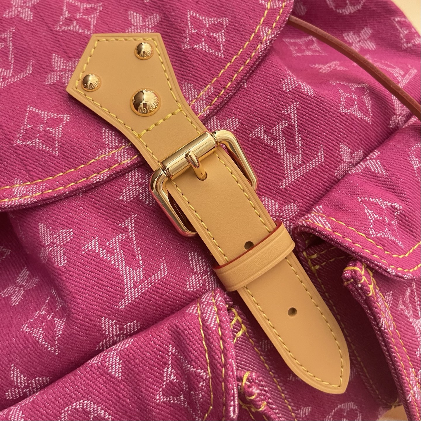 Louis Vuitton Pink Denim Backpack Vintage Limited Edition - M95240 4 i1752588487012 192 0 2