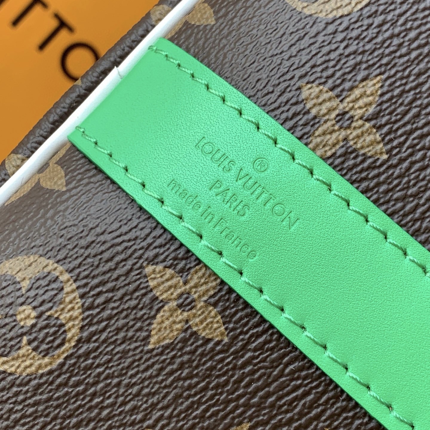 Louis Vuitton Keepall Bandouliere 50 Travel Bag - Monogram Canvas with Green Accents 7 i1754913109734 1974 0 5