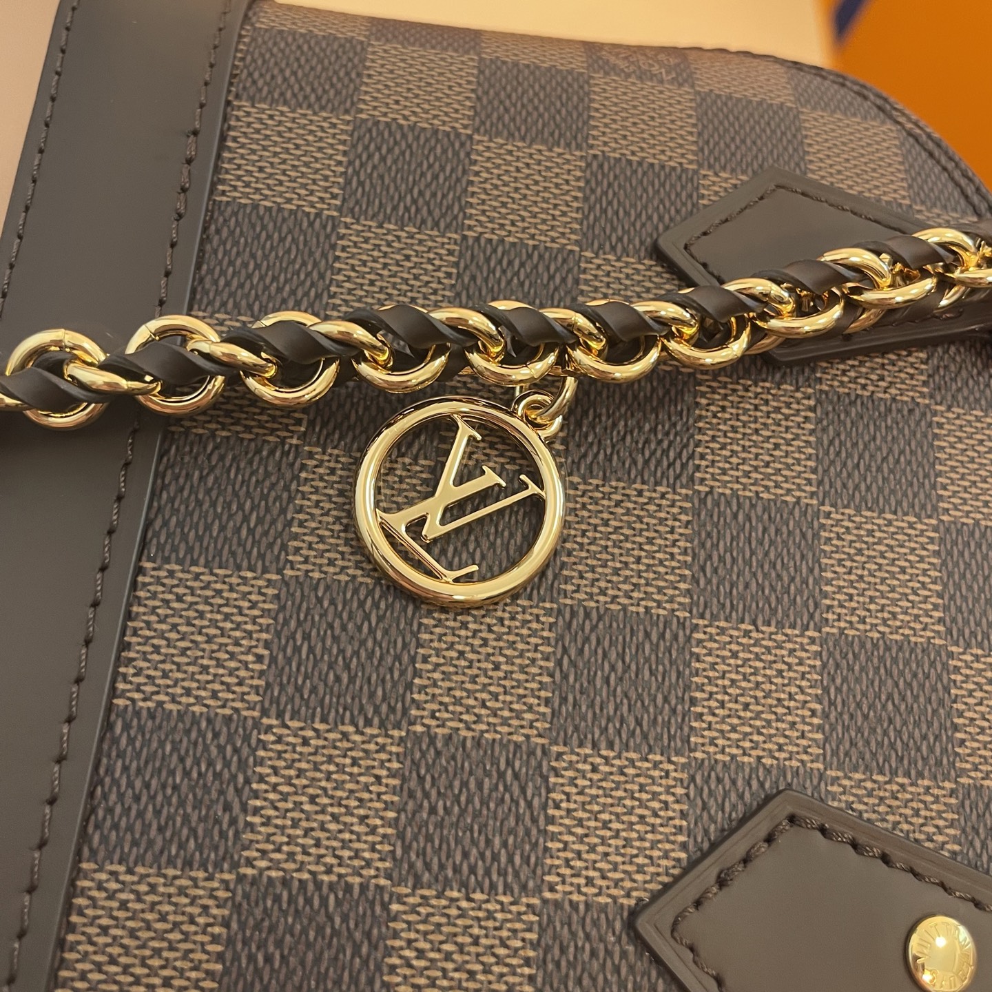 Louis Vuitton Alma Mini Handbag Damier Ebene Canvas with Heart Bag Charm 7 i1754914138878 6947 0 5