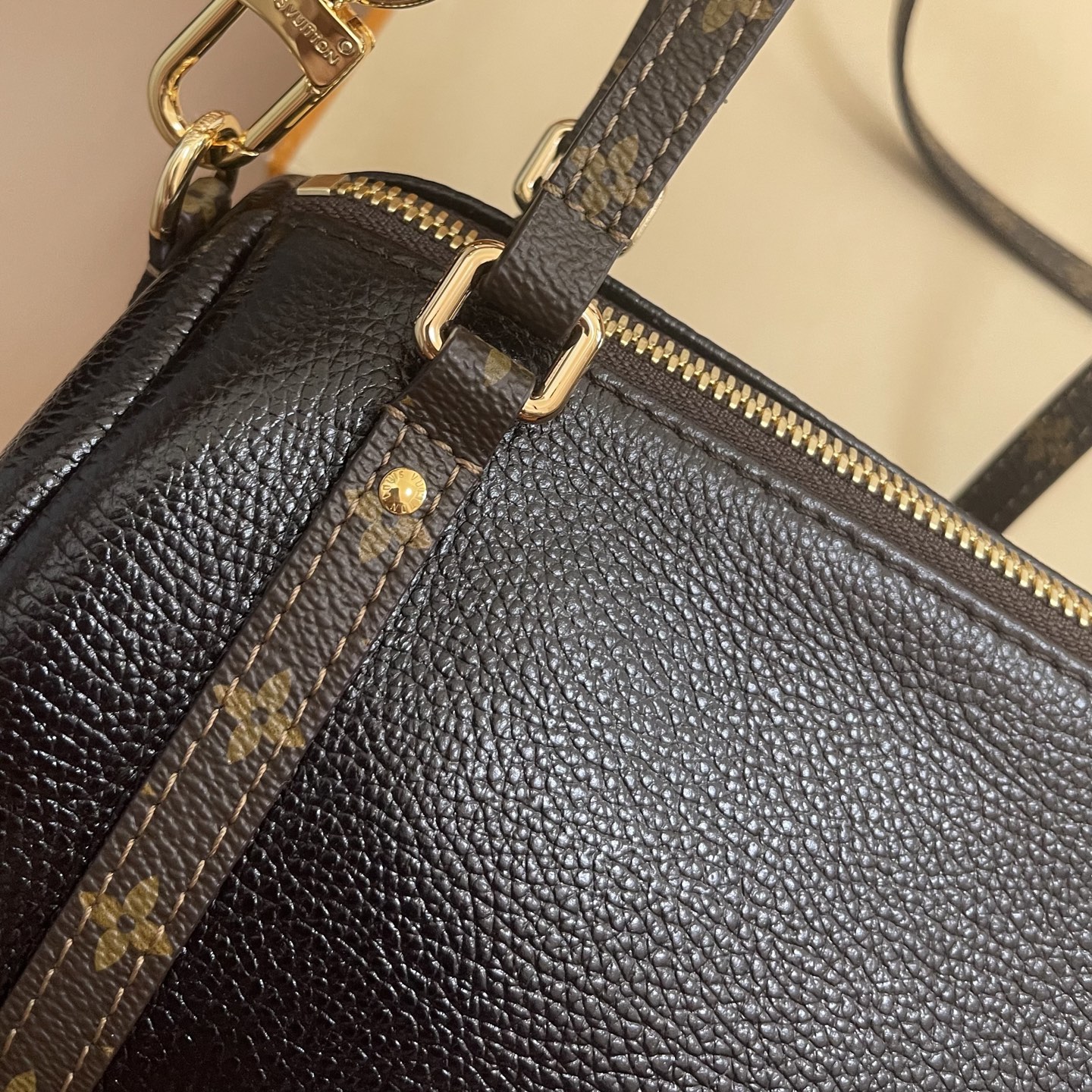 Louis Vuitton Black Expressential Handbag: Leather & Monogram Canvas Trim 7 i1754988677800 271 0 5