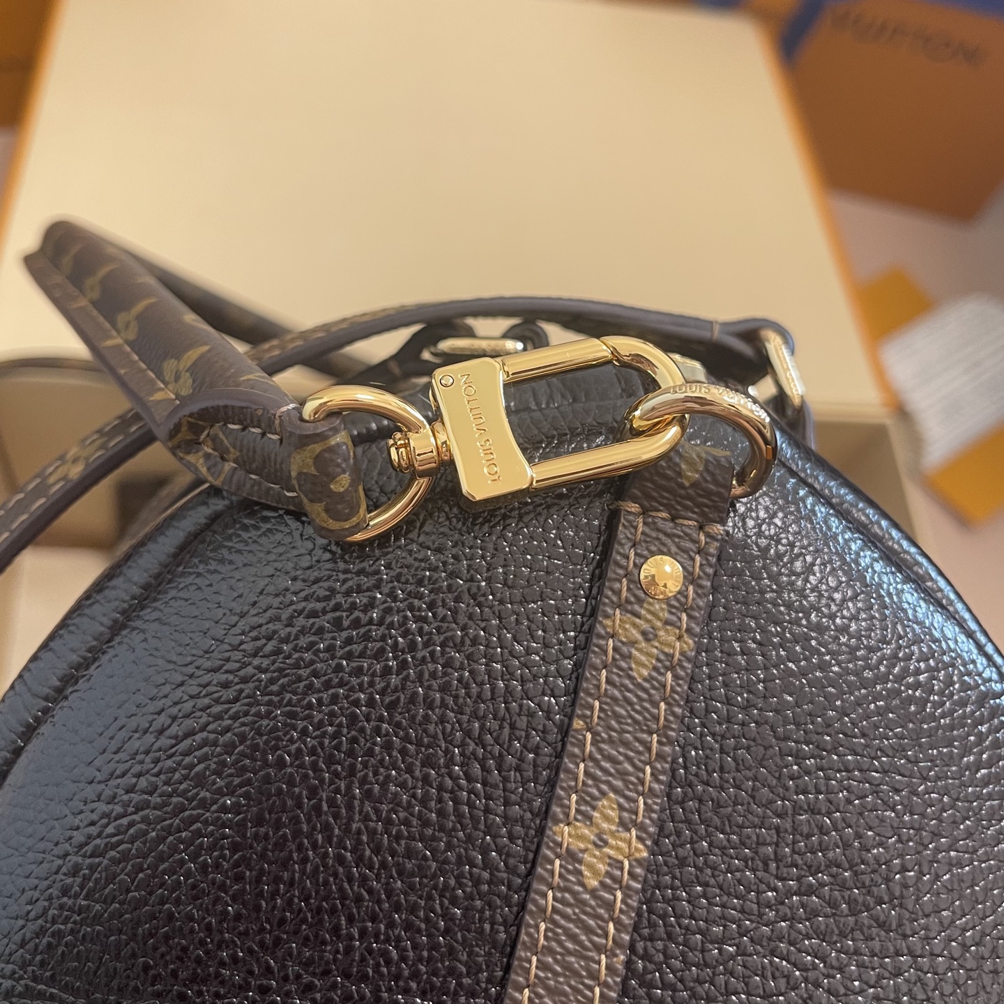 Louis Vuitton Black Expressential Handbag: Leather & Monogram Canvas Trim 5 i1754988689314 3154 0 3