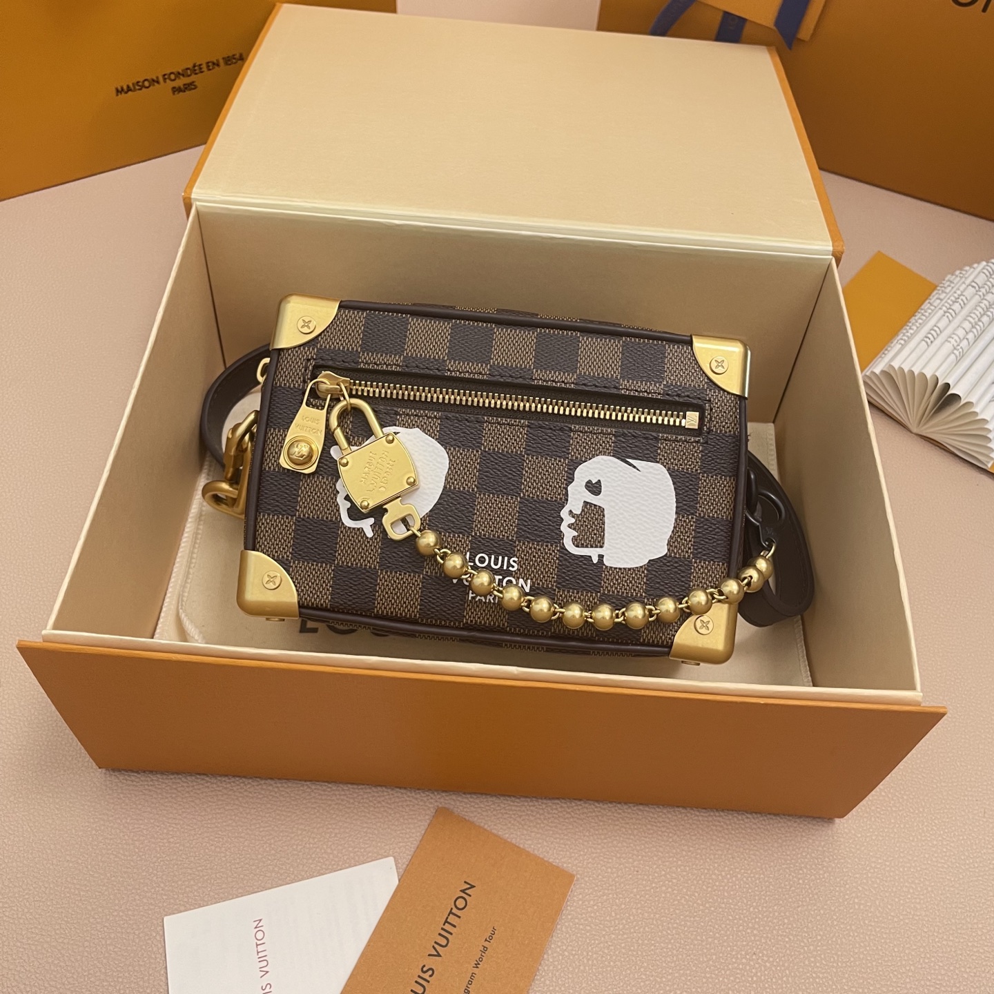 Louis Vuitton Mini Soft Trunk Bag Damier Ebene Pharrell Williams N40809 2 i1754989140192 4355 0 0
