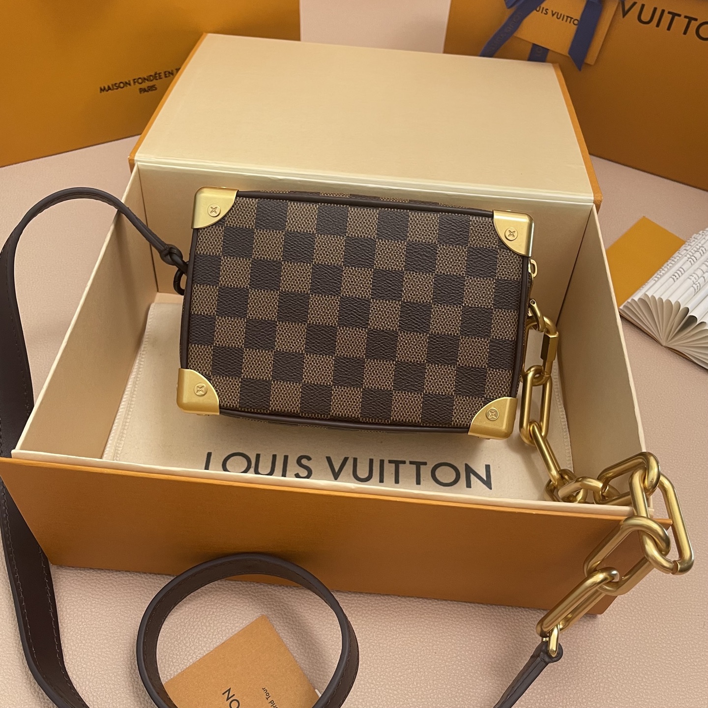 Louis Vuitton Mini Soft Trunk Bag Damier Ebene Pharrell Williams N40809 3 i1754989140207 5650 0 1