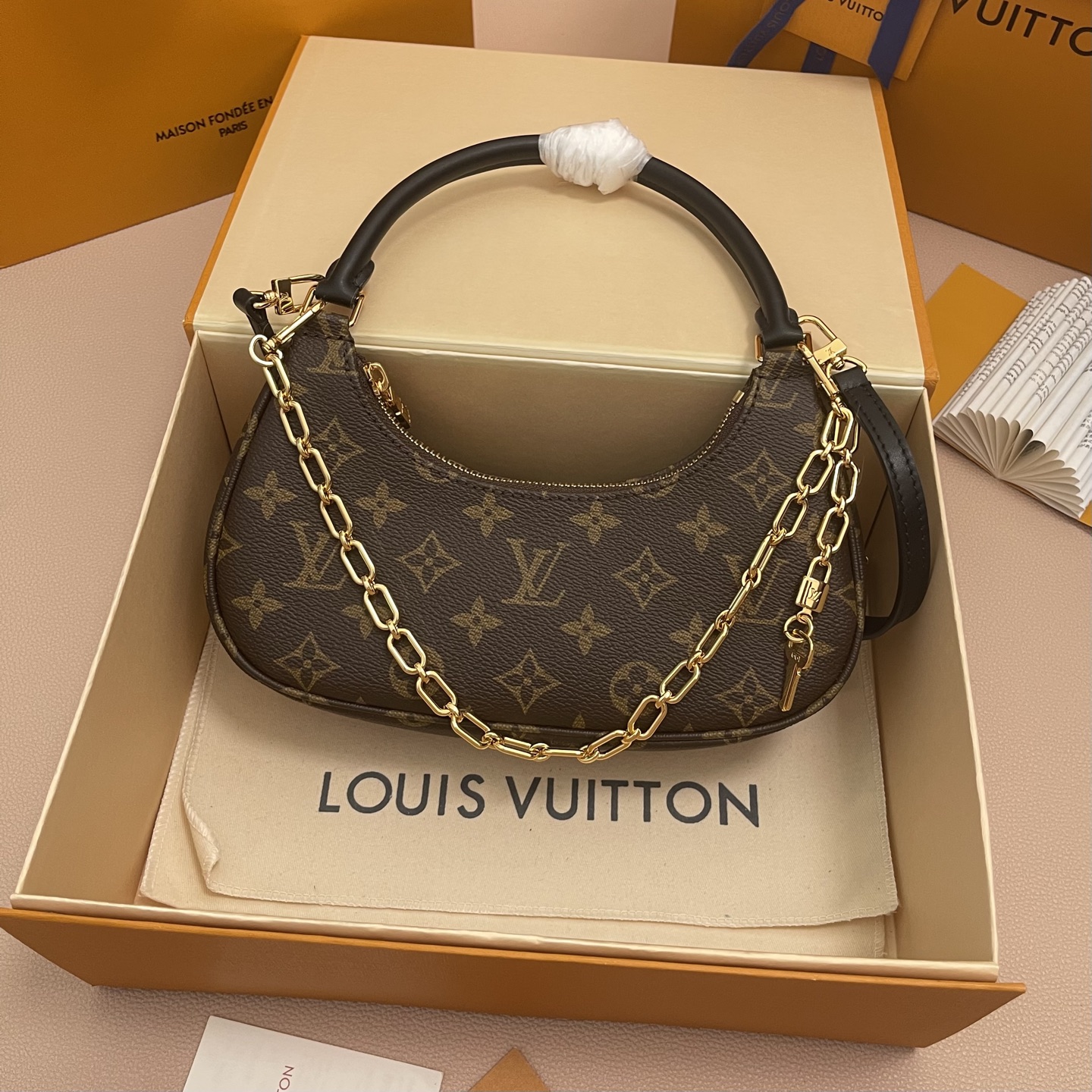 Louis Vuitton Catchy Small Handbag Monogram Canvas with Leather Trim 1 i1754989421871 1737 0 0