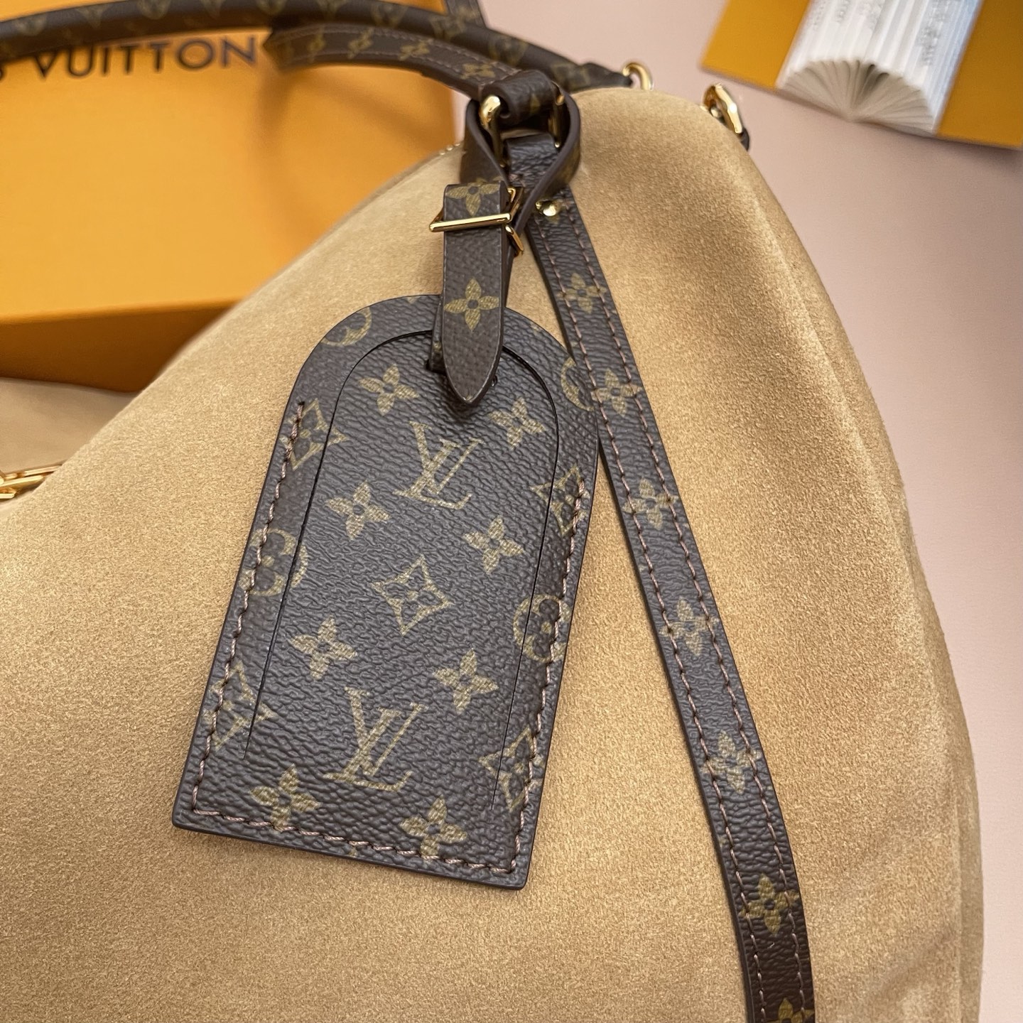 Louis Vuitton Expressential Brown Suede Leather Handbag, Keepall Inspired 4 i1755067970926 7802 0 2