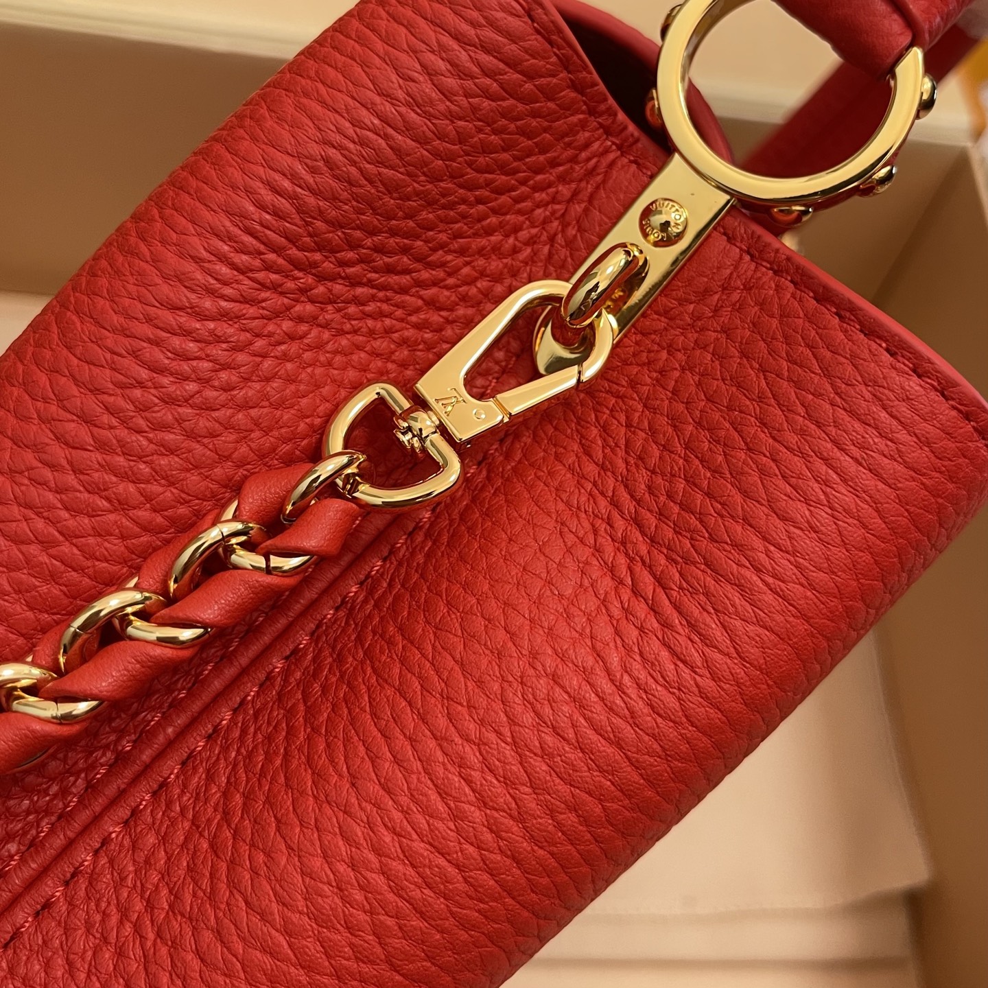 Louis Vuitton Capucines BB Red Taurillon Leather Cherry Charm Crossbody Bag 7 i1755068571613 6472 0 4