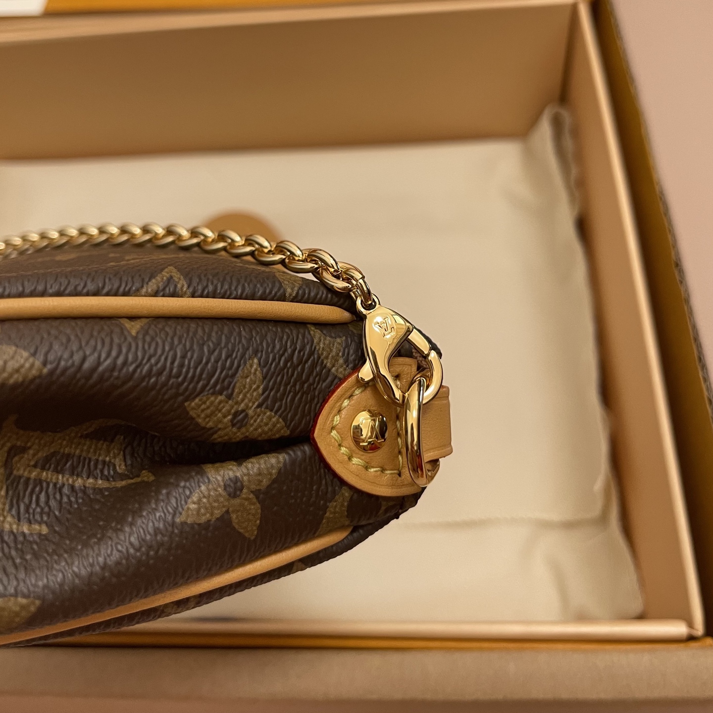 Louis Vuitton Pochette Eva Monogram Canvas Clutch Bag with Chain M13567 7 i1755068839893 1017 0 7