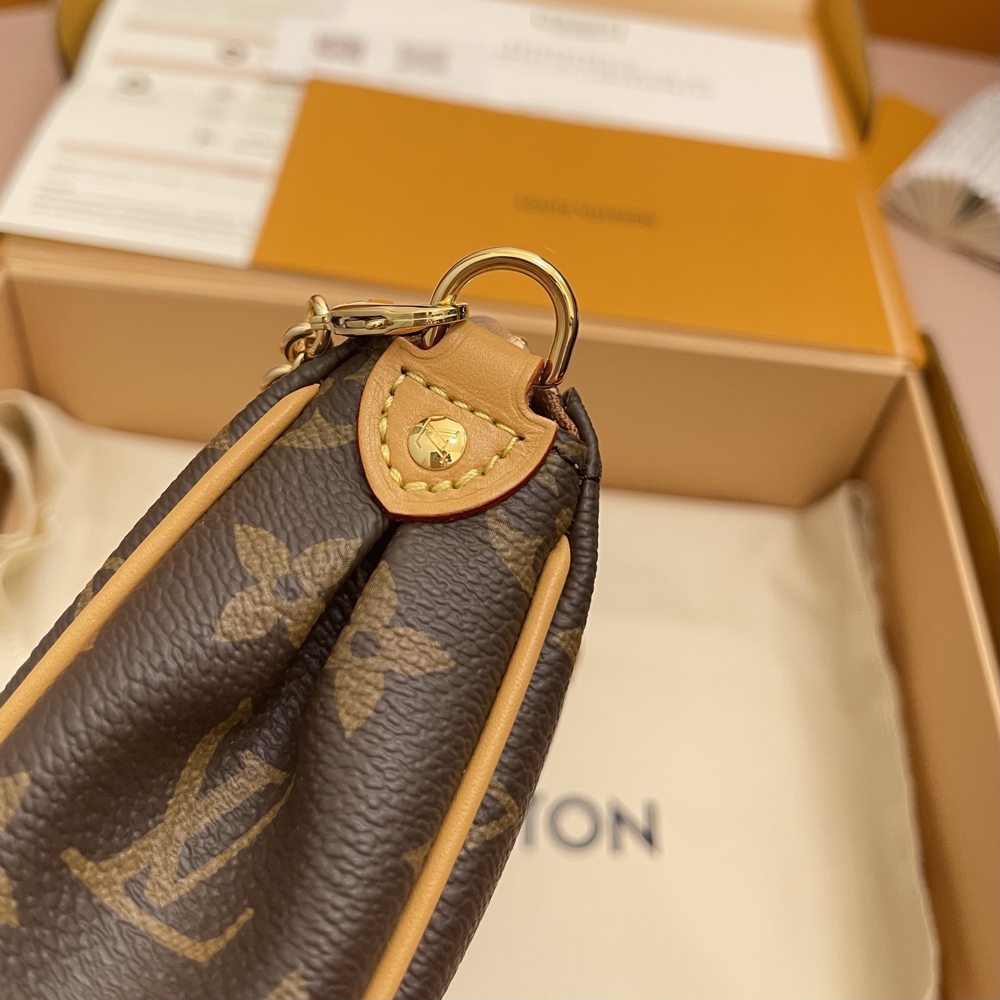 Louis Vuitton Pochette Eva Monogram Canvas Clutch Bag with Chain M13567 6 i1755068840039 1410 0 4