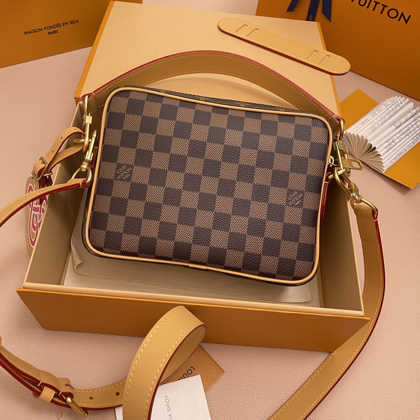 Louis Vuitton Nil Crossbody Bag Monogram Canvas with Damier Patches-M26068 2 i1756379822198 5280 0 1