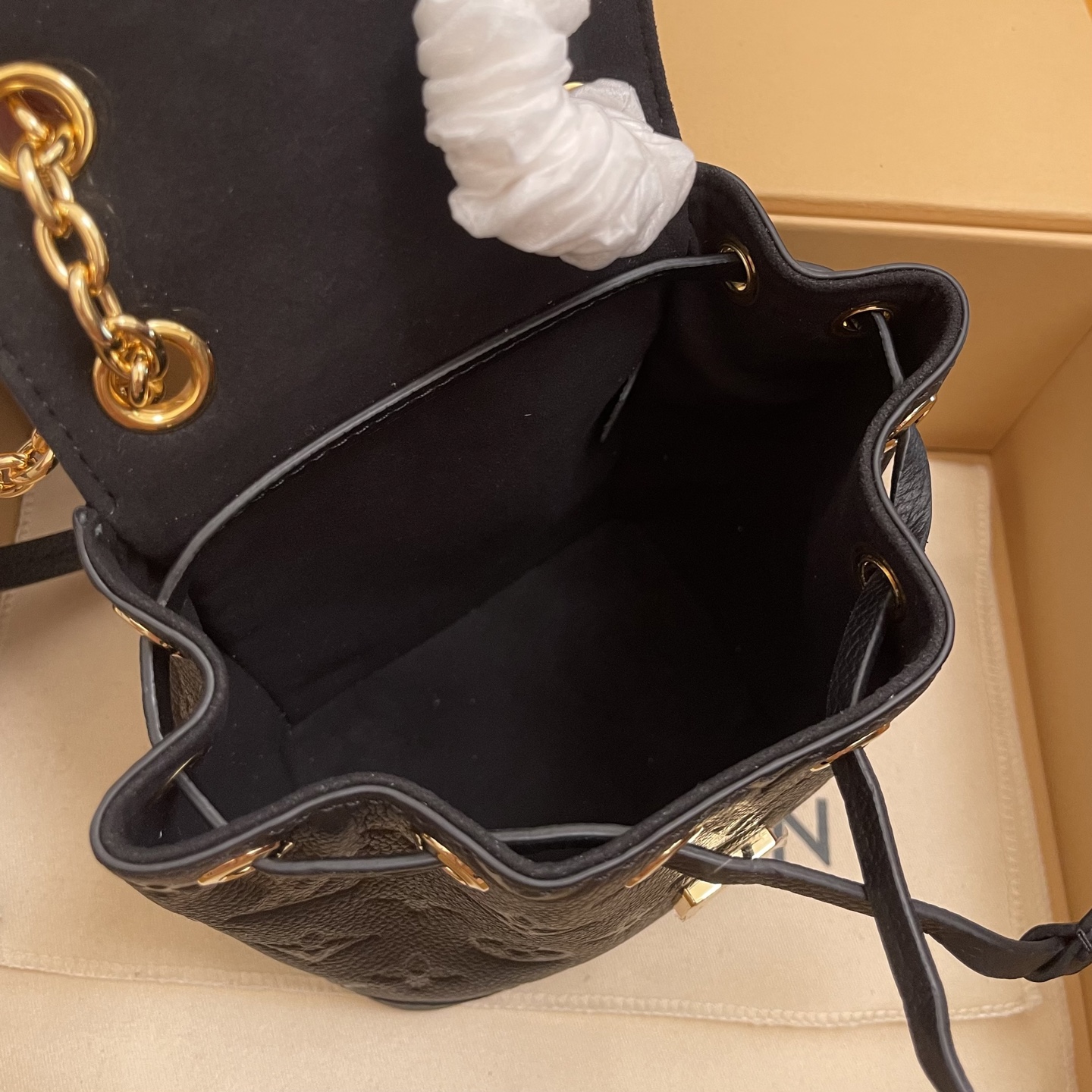 Louis Vuitton Nano Noe Backpack Monogram Empreinte Leather Black, 25 x 17.5 x 11 cm 10 i1756380245549 4668 0 8