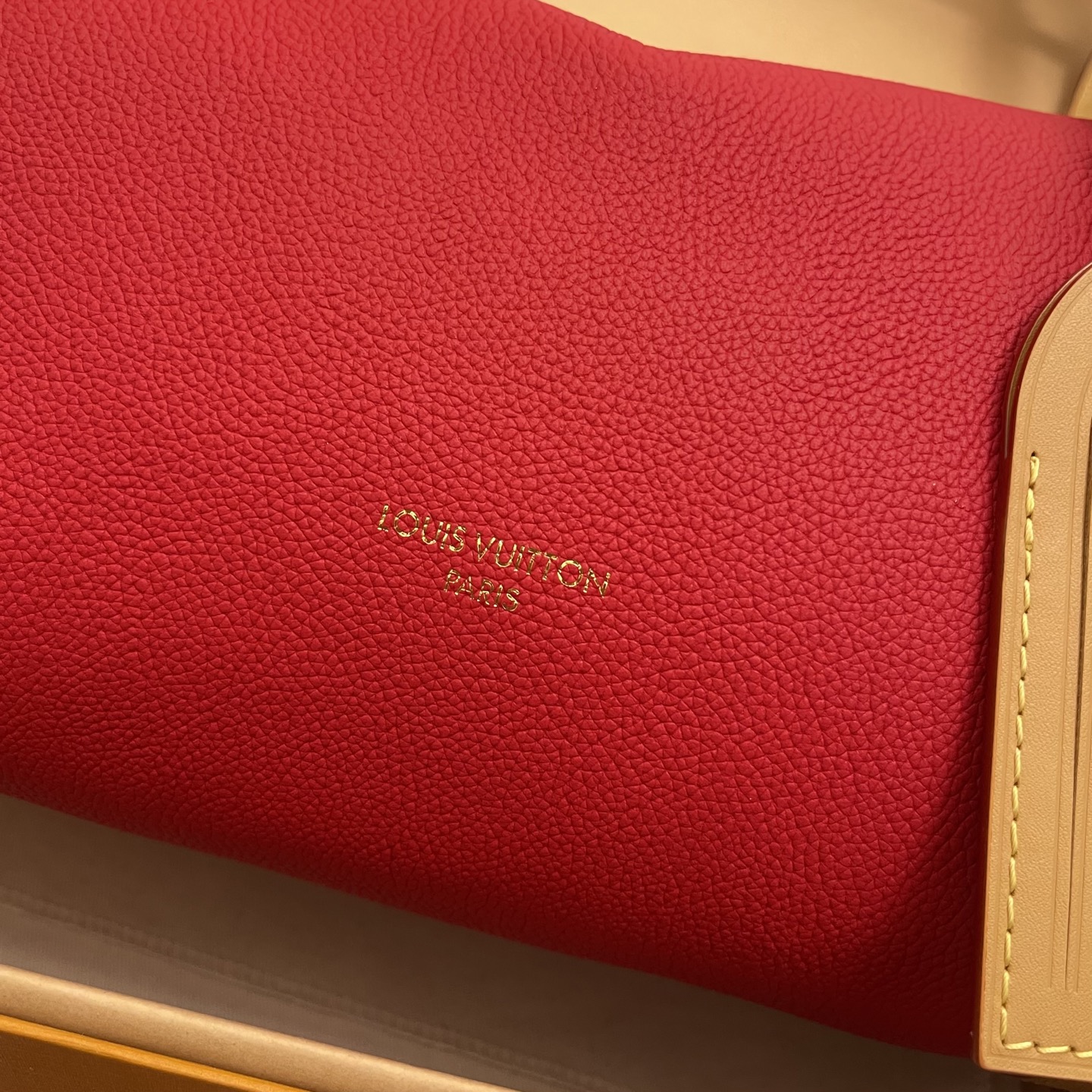 Louis Vuitton Expressential Red Leather Handbag with Monogram Detailing 6 i1756537308122 221 0 4