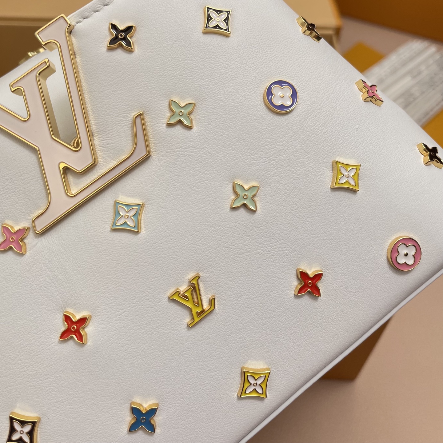 Louis Vuitton Capucines Mini: Takashi Murakami Edition, White Leather 5 i1756538138499 5312 0 4