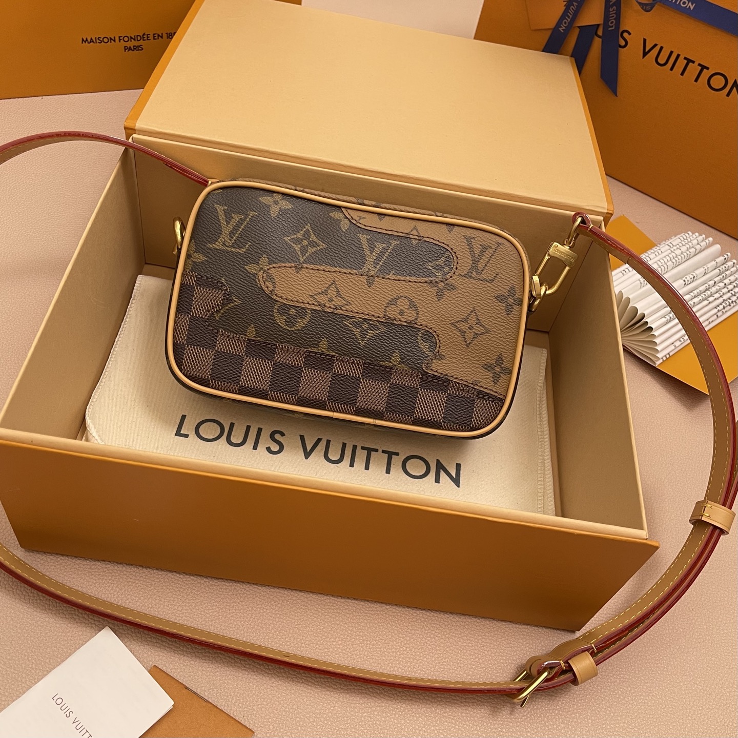 Louis Vuitton Trocadero Mini Handbag Monogram Damier Canvas Crossbody Bag 2 i1756539657052 8469 0 1