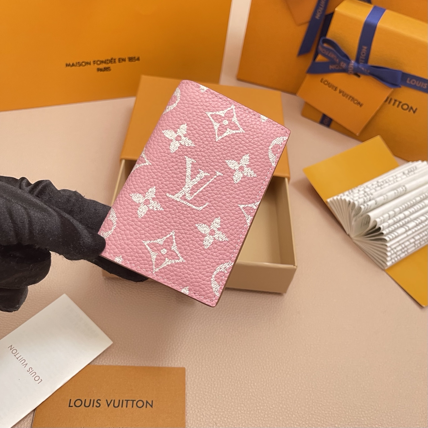 Louis Vuitton Pocket Organizer Monogram Bandouliere Pink Leather Wallet 3 i1756540693325 2529 0 1