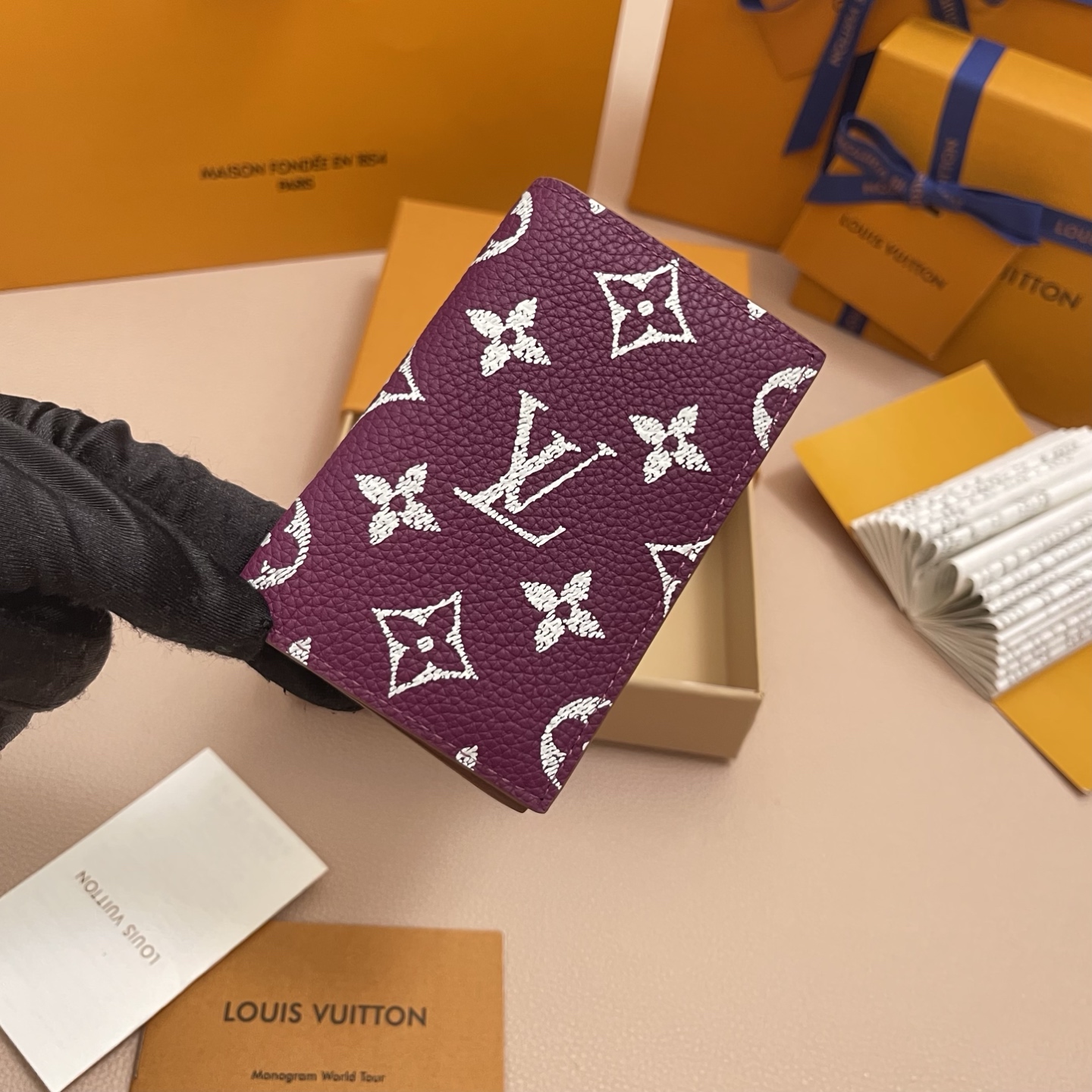 Louis Vuitton Pocket Organizer Monogram Leather Wallet - Purple 4 i1756540780710 1354 0 2