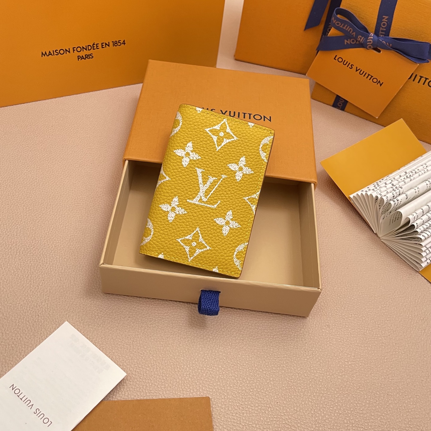 Louis Vuitton Yellow Monogram Pocket Organizer Wallet 1 i1756541091839 1865 0 0