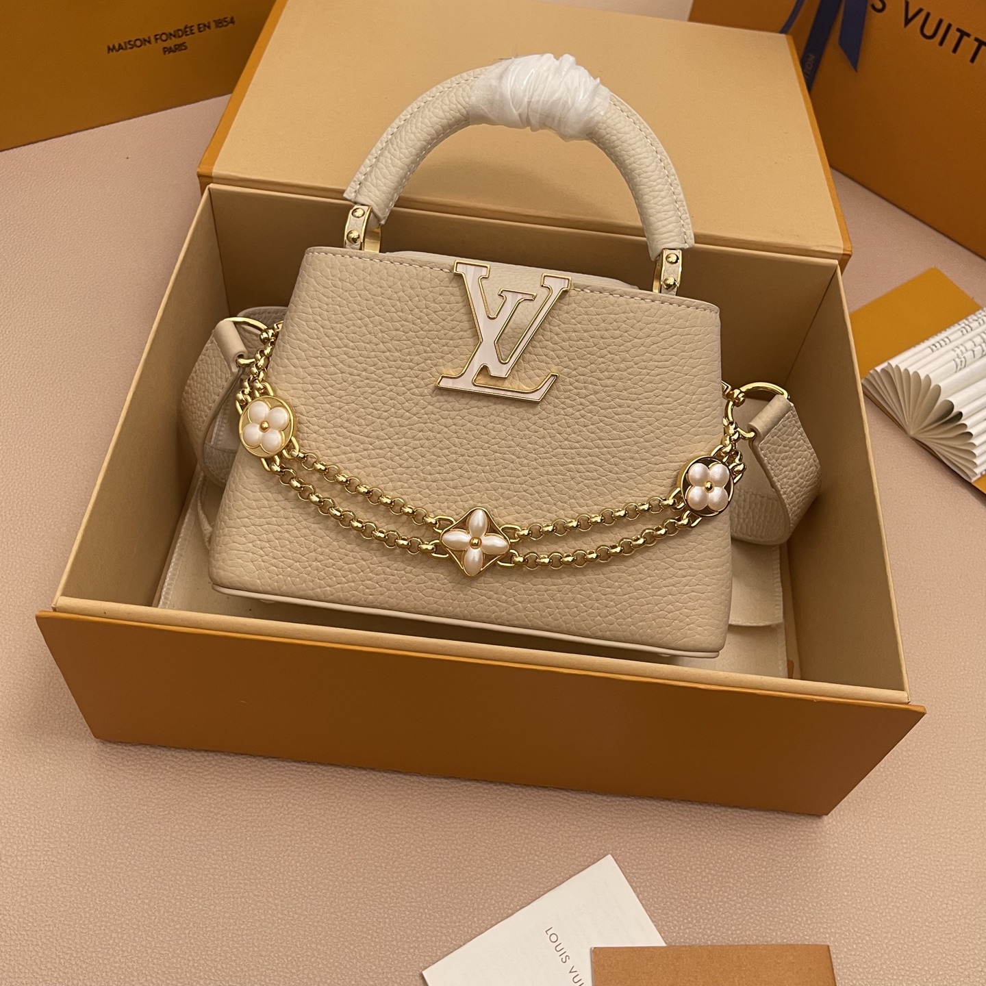 Louis Vuitton Capucines BB Handbag: Taurillon Leather, Elegant Design 1 i1757402465800 4383 0 0
