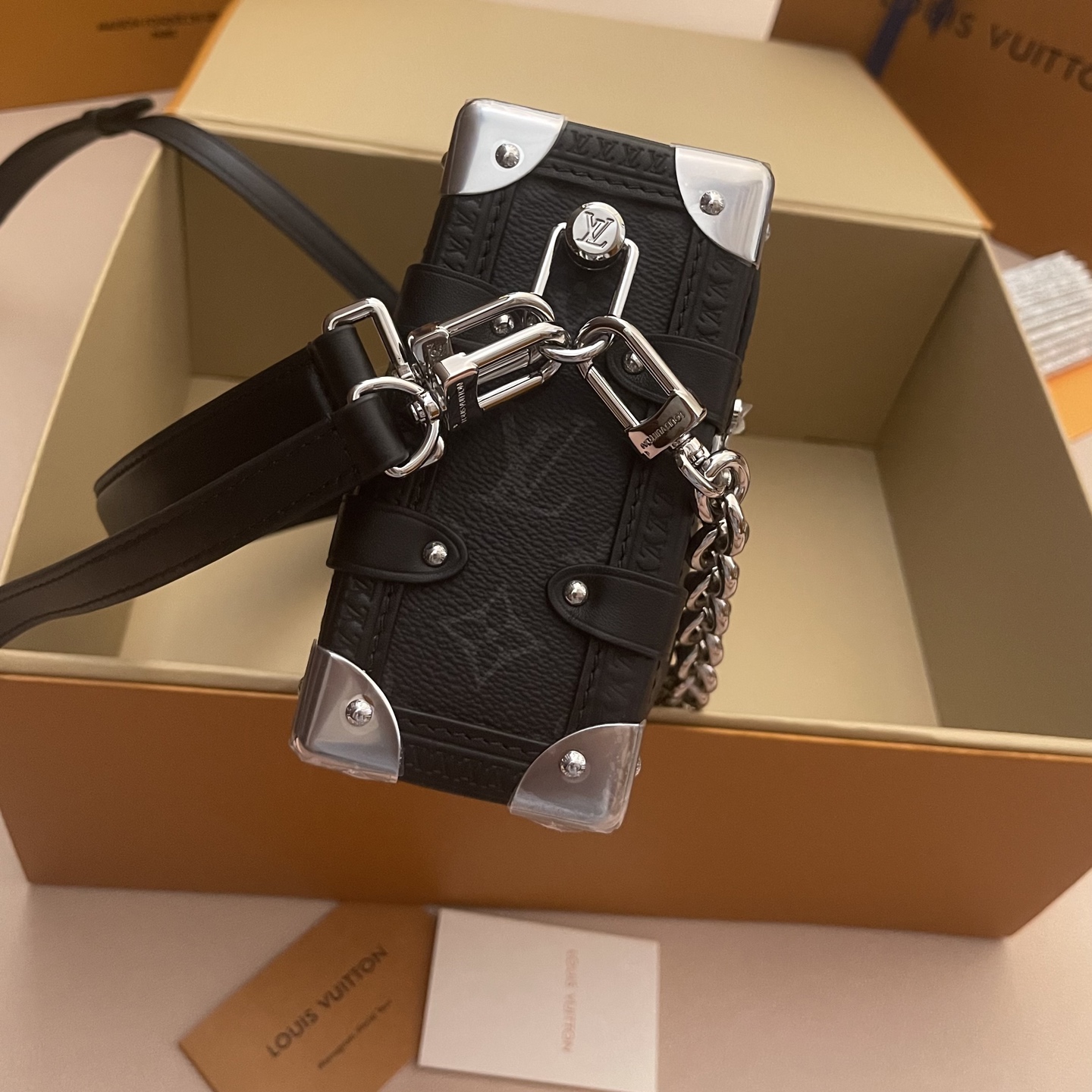 Louis Vuitton Side Trunk East West Monogram Eclipse Medium Handbag 4 i1760784943649 2883 0 2