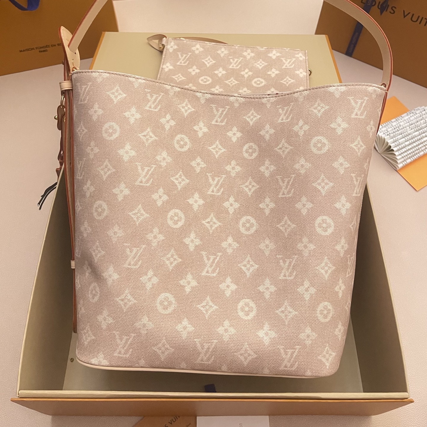 Louis Vuitton All In Large Bucket Bag - Meowgram Design, Spacious & Stylish