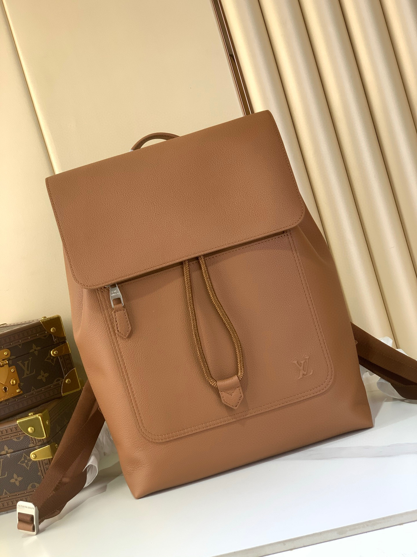 Louis Vuitton Fastline Brown Leather Backpack for 16-inch Laptop 2 i1760799805571 7065 0 0
