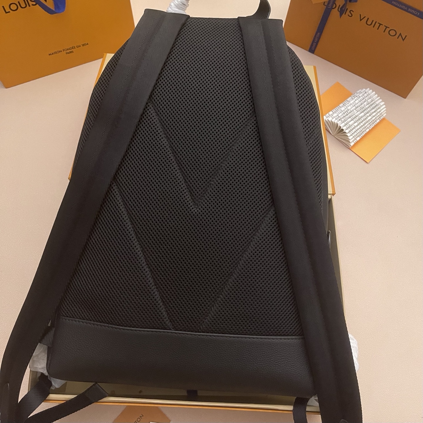 Louis Vuitton Discovery Work Backpack Black Leather, Spacious & Stylish 2 i1760878835101 1633 0 1