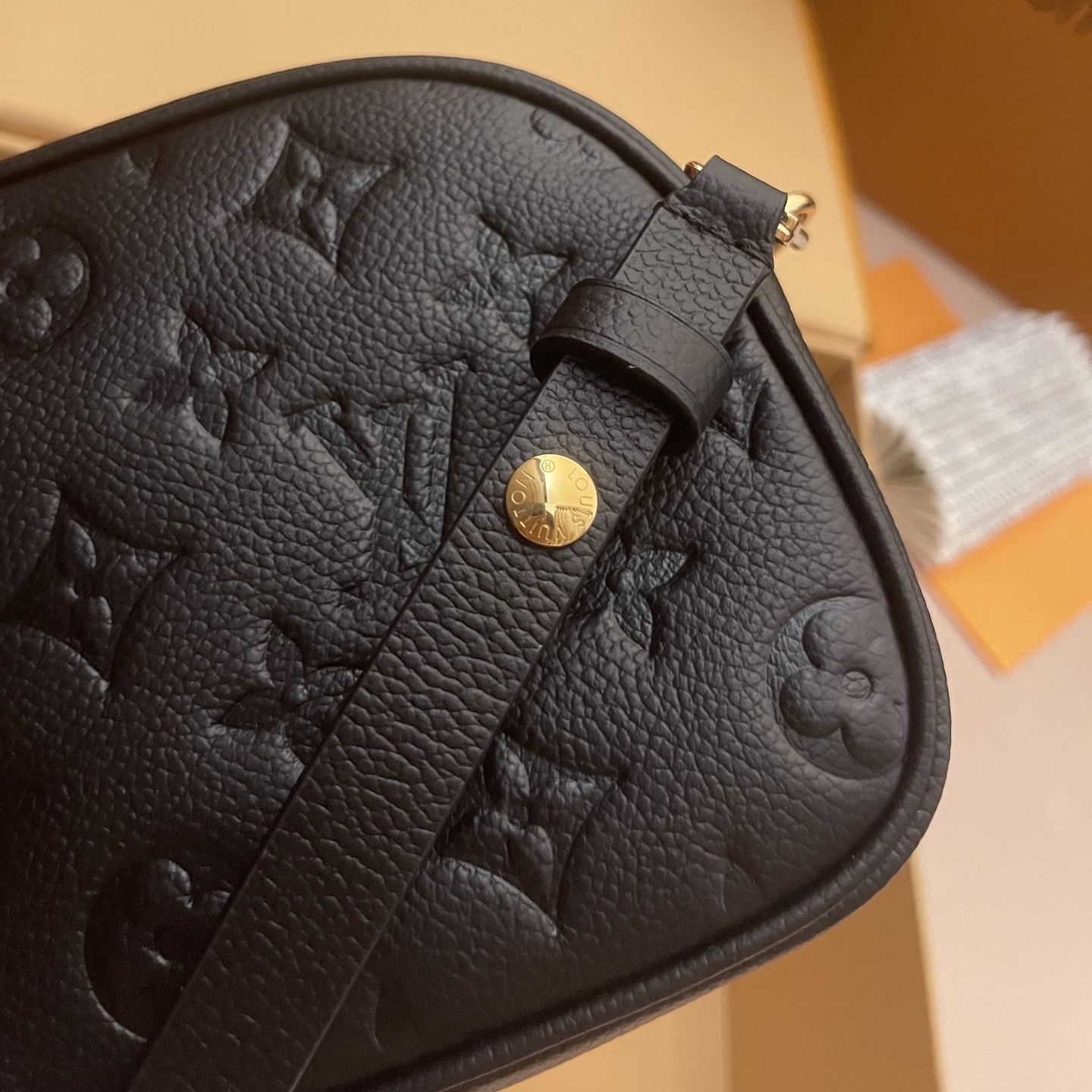 Louis Vuitton Monogram Empreinte Tiny Camera Bag - Black Leather, Compact Size 7 i1760879281111 34 0 6