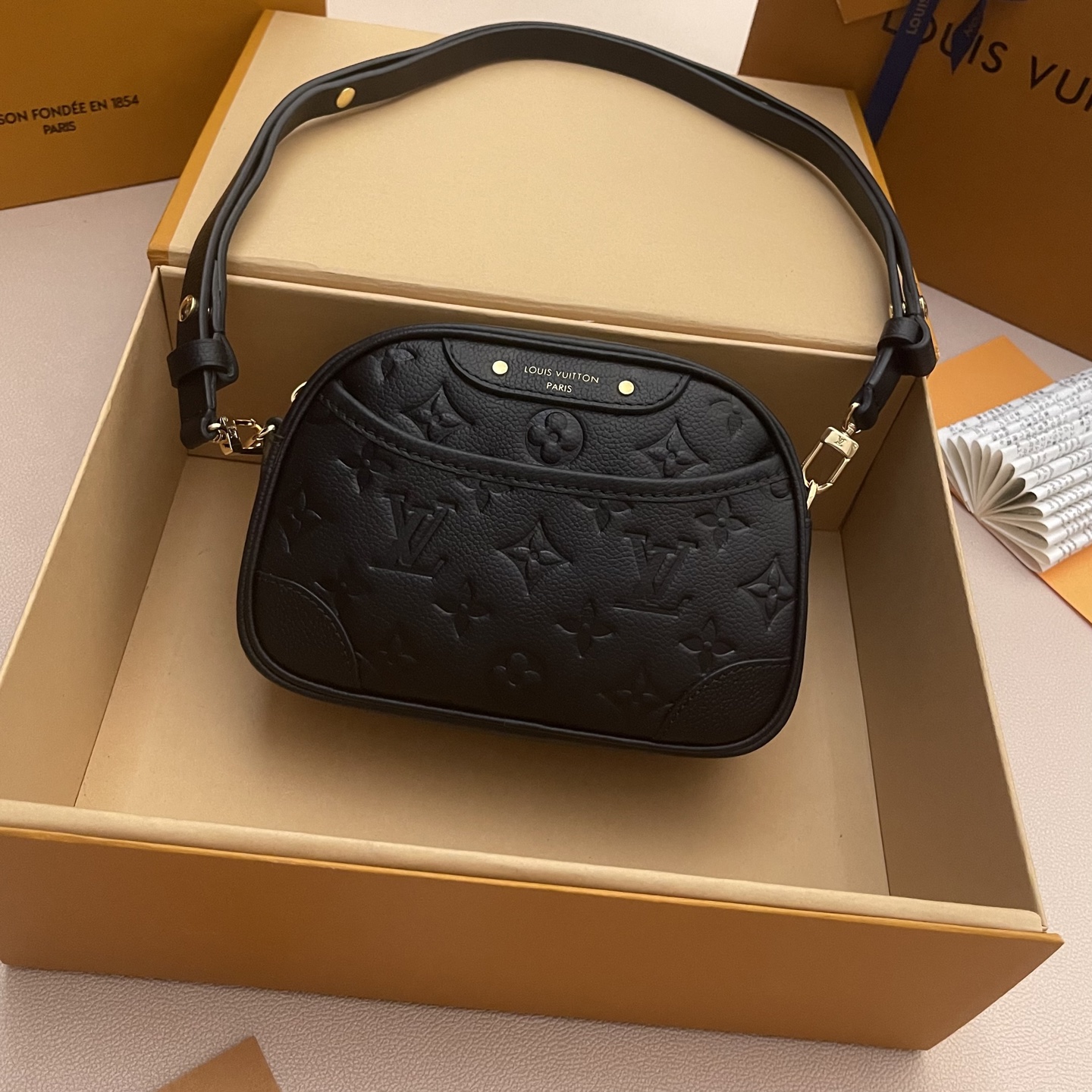 Louis Vuitton Monogram Empreinte Tiny Camera Bag - Black Leather, Compact Size 2 i1760879281111 9091 0 0