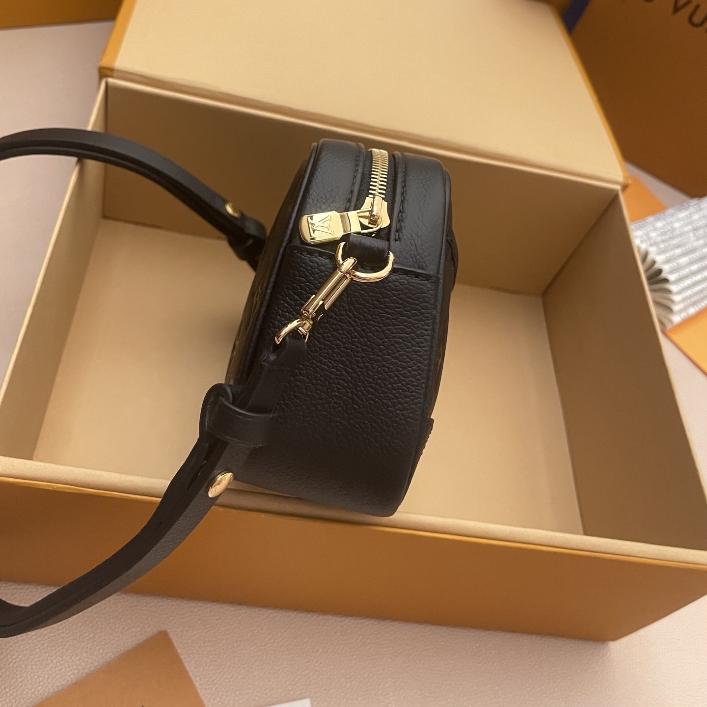 Louis Vuitton Monogram Empreinte Tiny Camera Bag - Black Leather, Compact Size 4 i1760879281269 1159 0 2