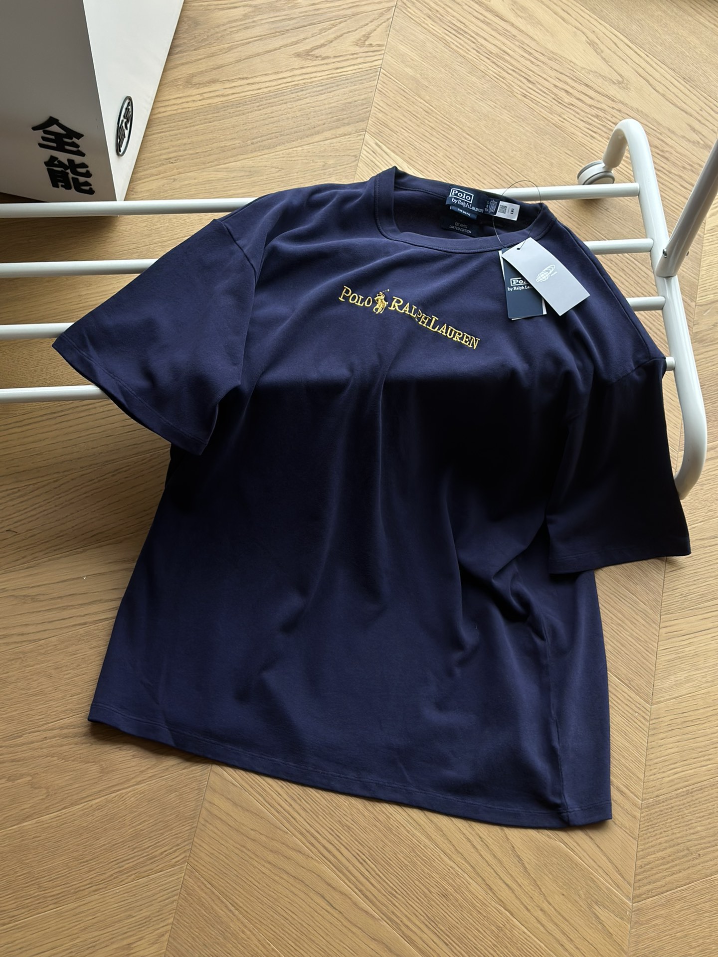 Ralph Lauren Replik
 Kleidung Polo T-Shirt Blau Stickerei Baumwolle Kurzarm