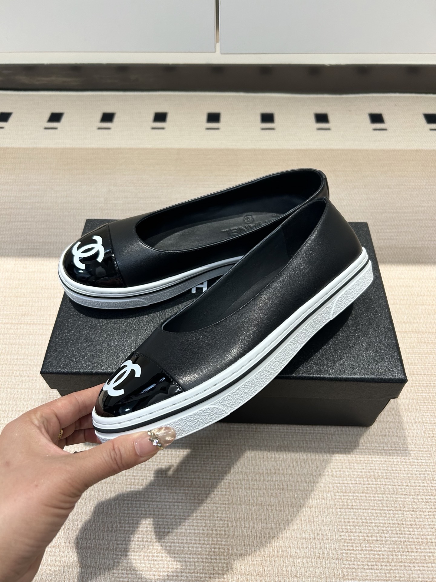Chanel Chanel 26P 早春新款笨笨鞋 平底拼色单鞋