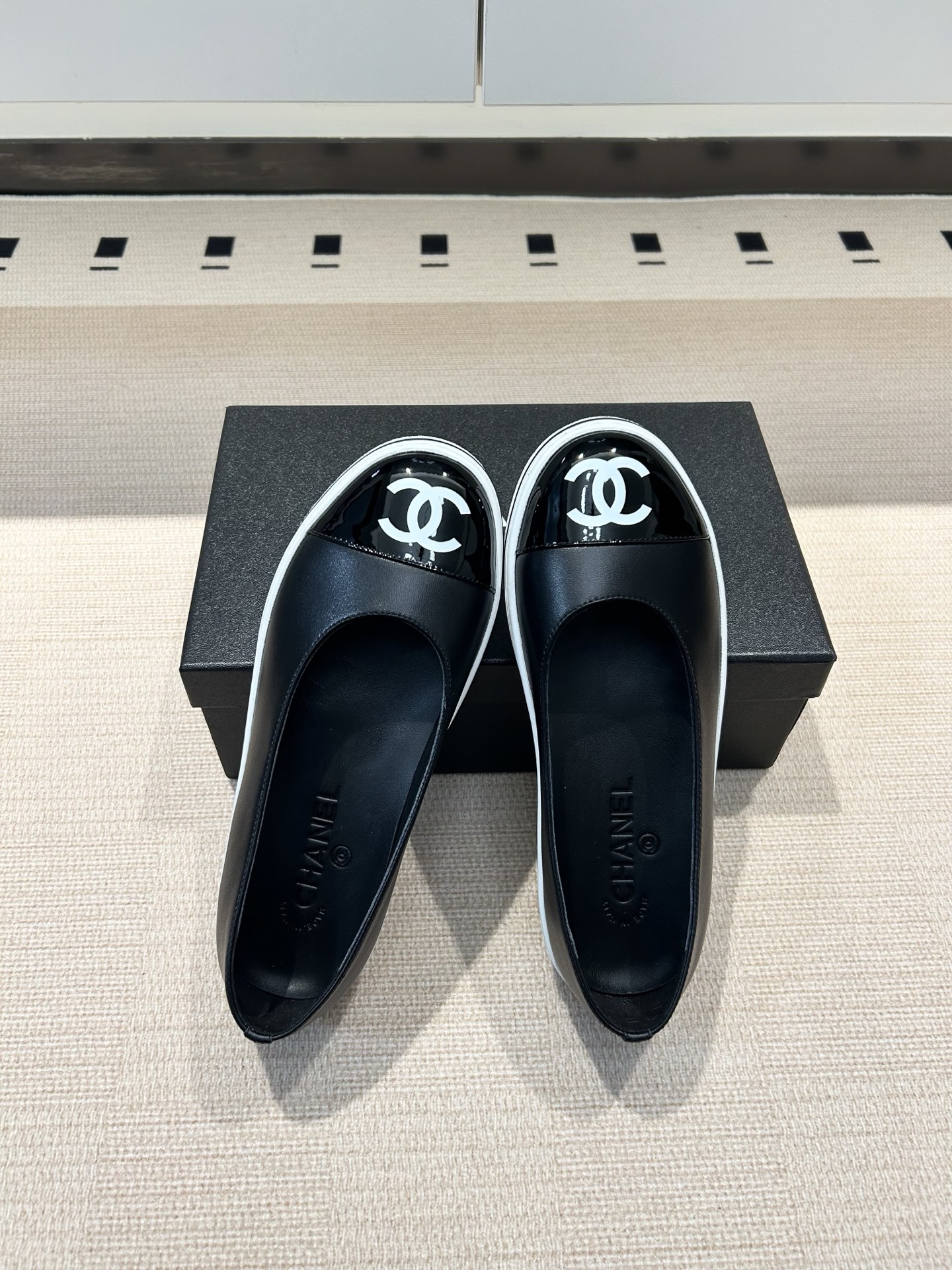 Chanel Chanel 26P 早春新款笨笨鞋 平底拼色单鞋