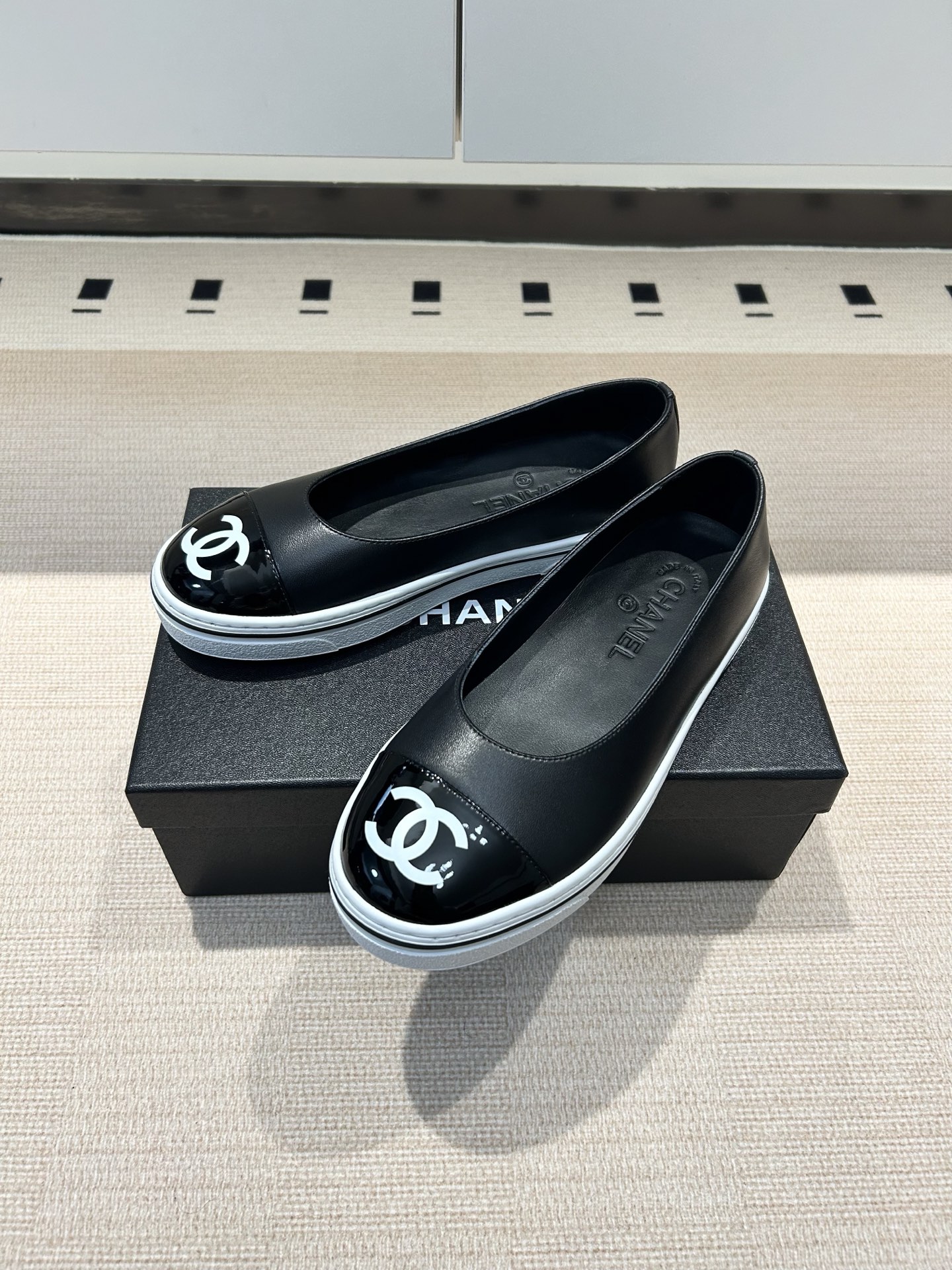 Chanel Chanel 26P 早春新款笨笨鞋 平底拼色单鞋