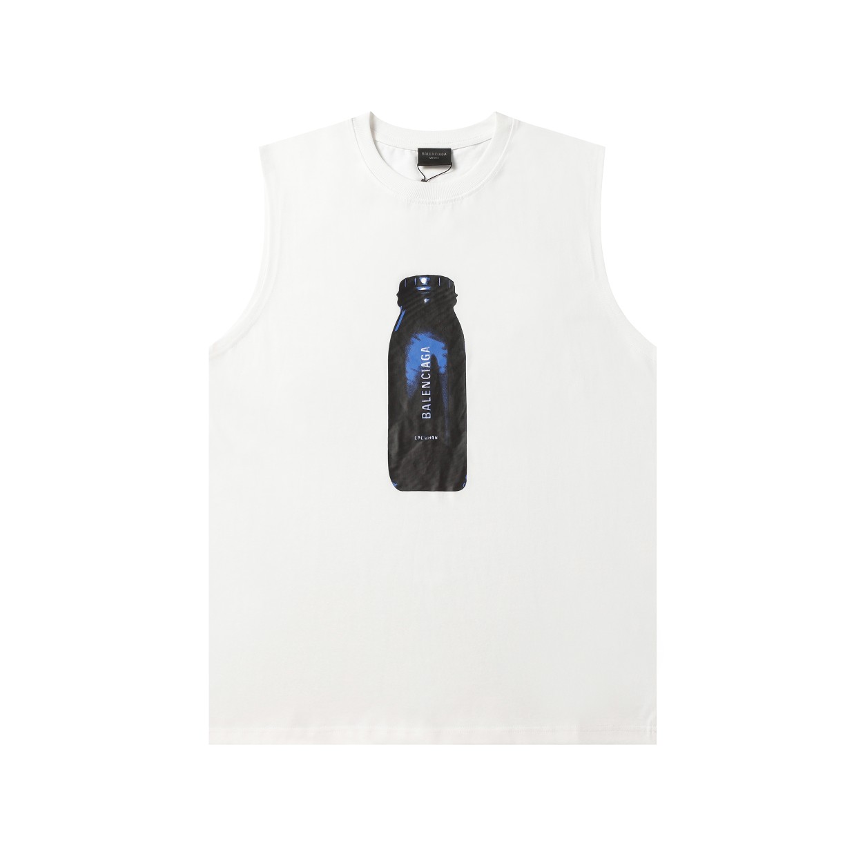 Buy Online
 Balenciaga Perfect
 Clothing Tank Tops&Camis Black White Printing Unisex Cotton