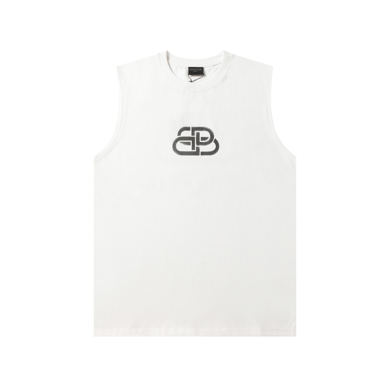 Balenciaga Online
 Clothing Tank Tops&Camis Black White Printing Unisex