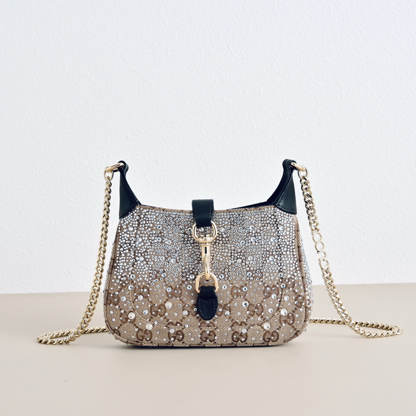 구찌 재키 1961 미니 라인스톤 숄더백 782889