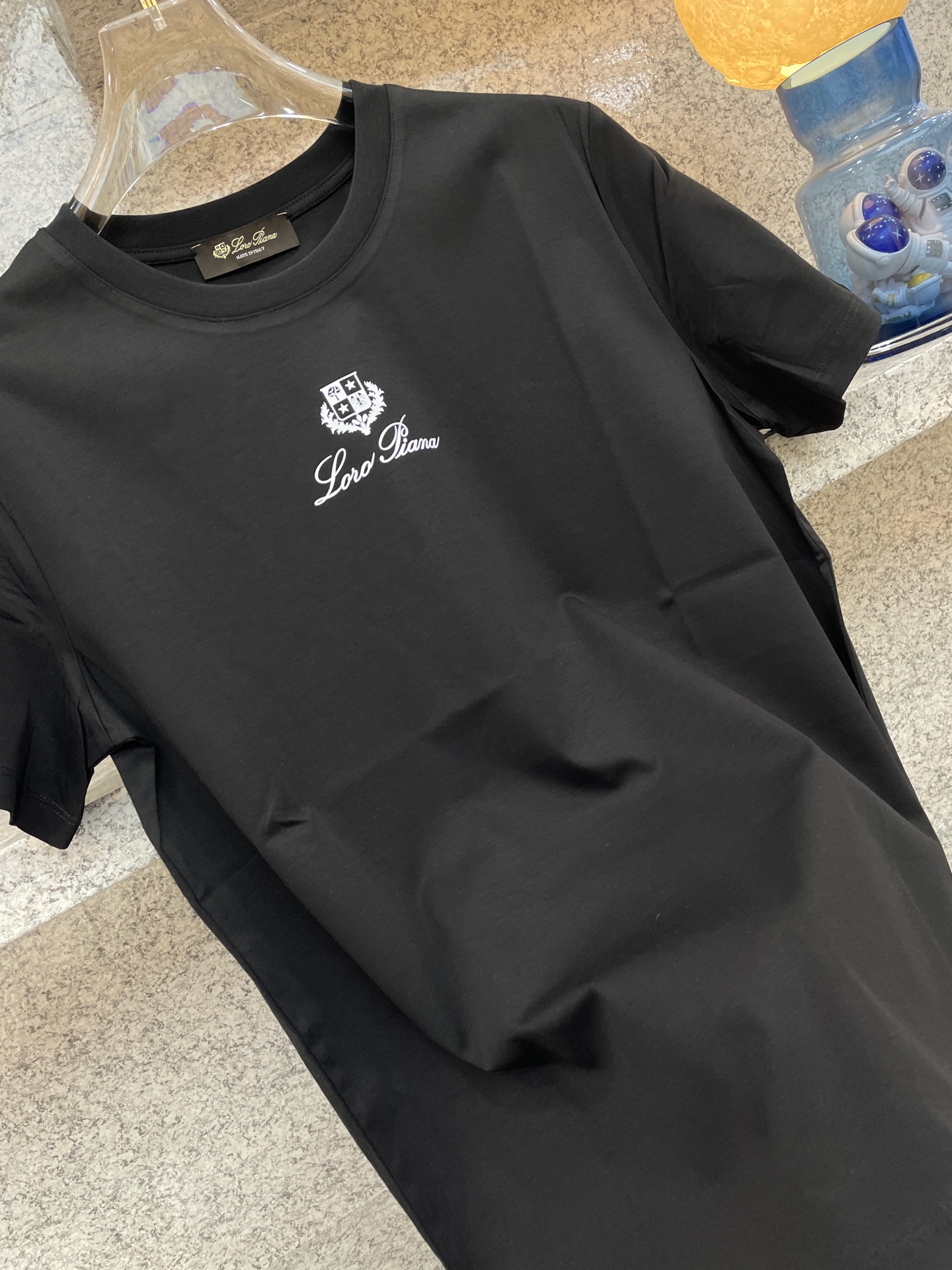 Luxurious Custom Double Silk Velvet T-shirt for 2025 Spring/Summer Trend in Abstract Design - 图片 6