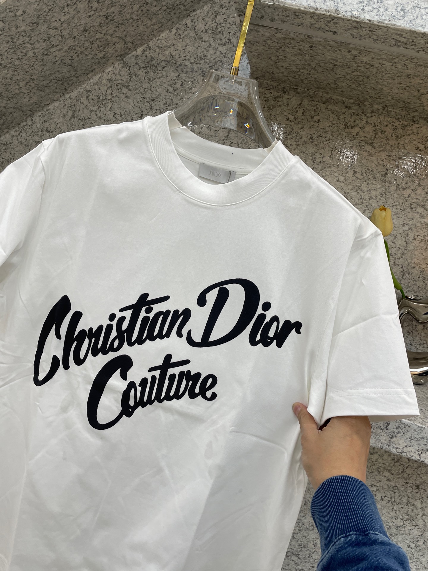   CD迪澳🆕25//ss新品春夏首发专柜 最新款短袖圆领T恤❗️高端订制 设计前卫时尚！品牌logo重