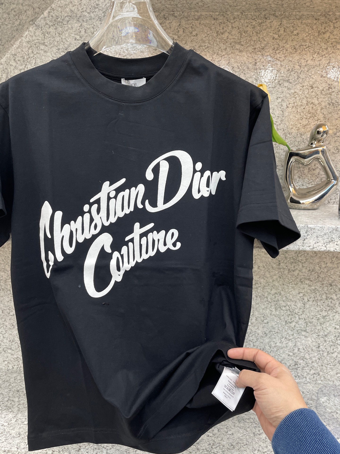   CD迪澳🆕25//ss新品春夏首发专柜 最新款短袖圆领T恤❗️高端订制 设计前卫时尚！品牌logo重