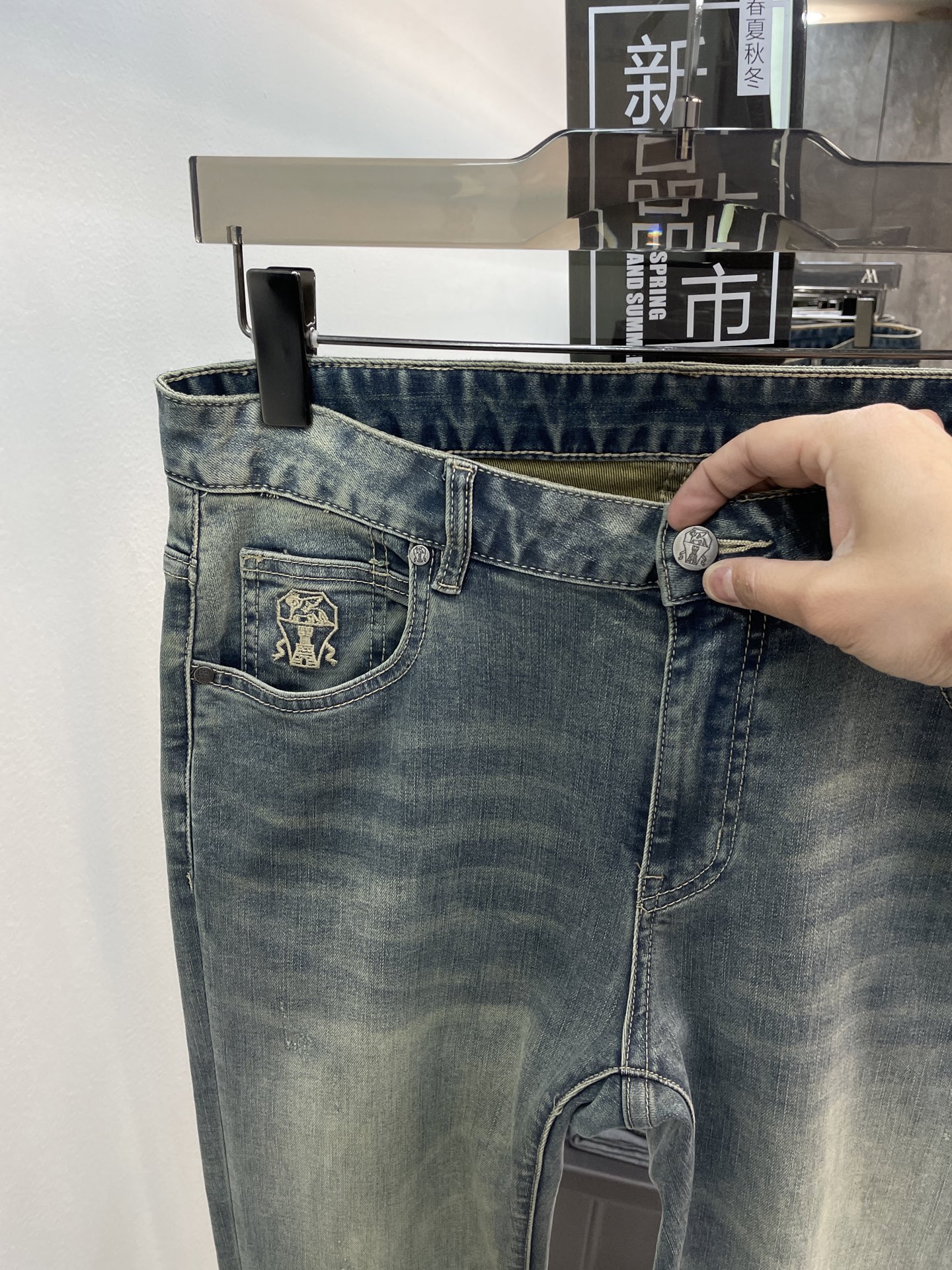 BC贝鲁内里25…爆款登陆👖男士时髦蓝系潮流不俗经典百搭色 弹力sime版型 丹宁牛仔裤🔈专柜代购品质