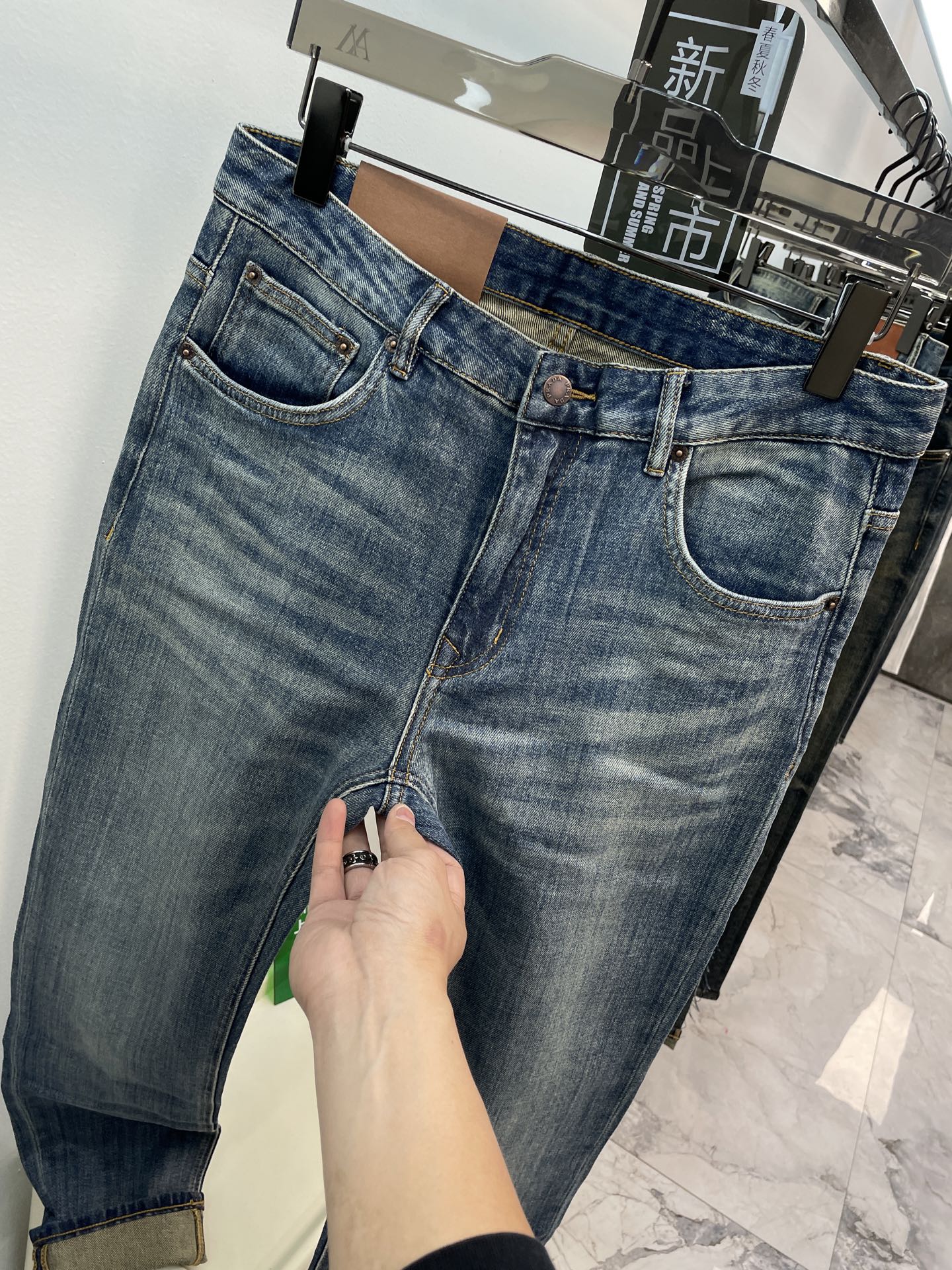  PRAD普拉哒 25ss😘爆款蓝标三角 春夏😍牛仔裤🆕经典潮流蓝色系 