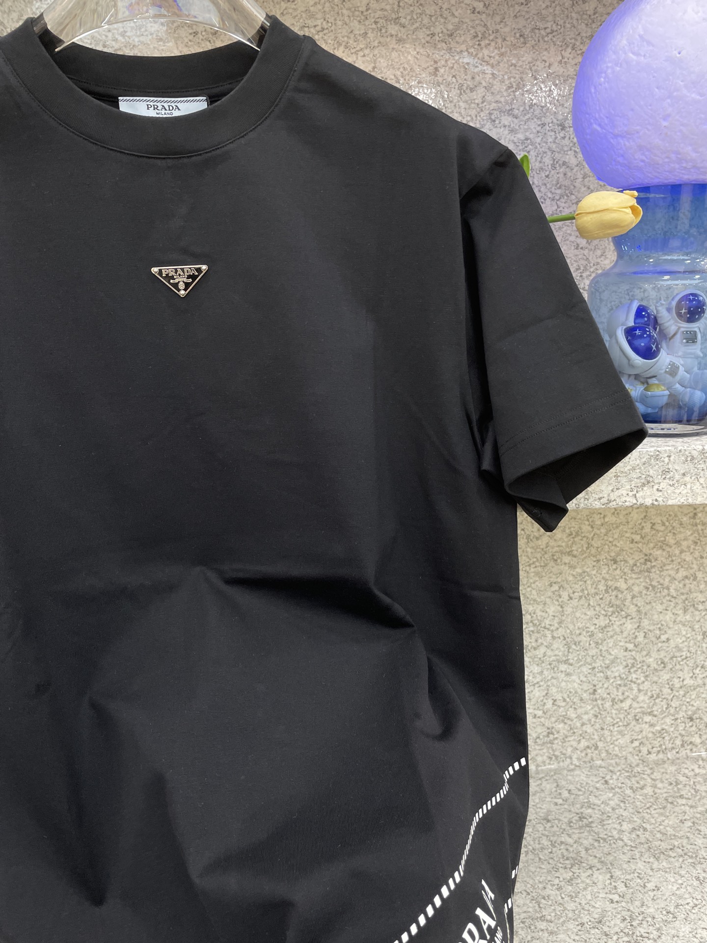 PRAD  短袖圆领T恤服装,男 4