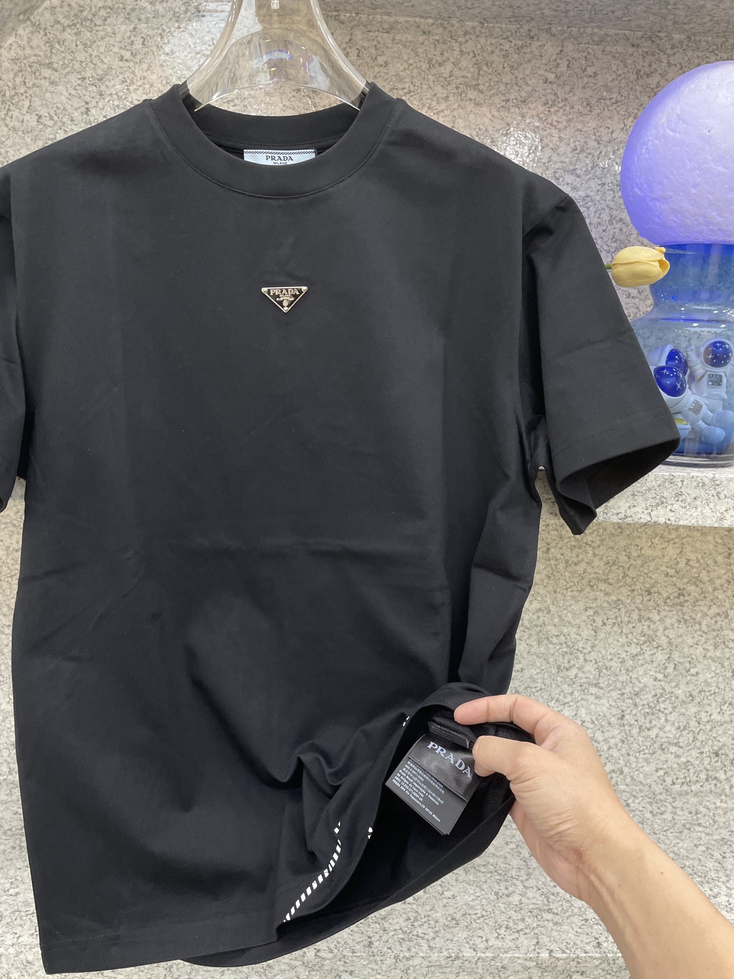 PRAD  短袖圆领T恤服装,男 9