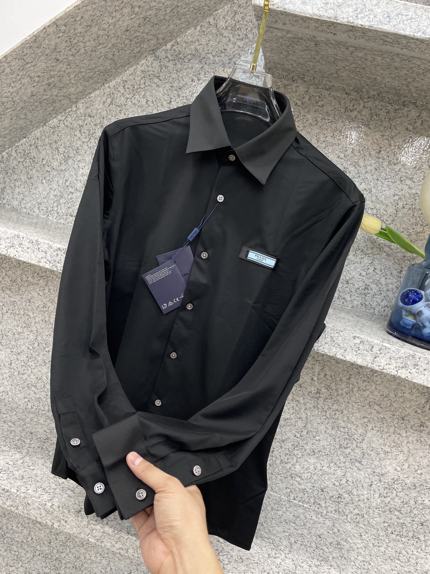   【PRAD】普拉哒🦉25//ss 全年常穿衬衣🆕高货🅰️精致官网细节专柜热卖款衬衫 立挺亲肤有光泽 