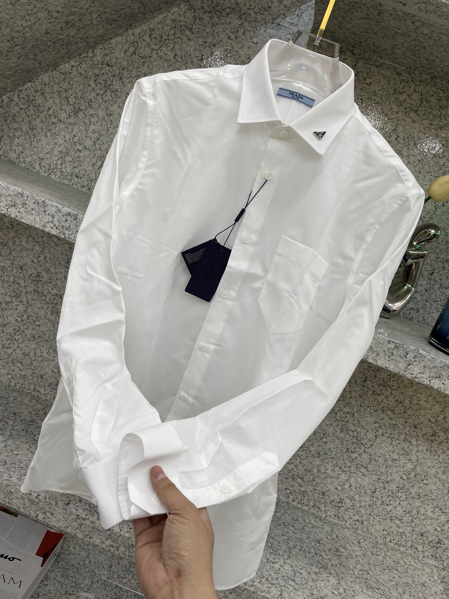   【PRAD】普拉哒🦉25//ss 全年常穿衬衣🆕高货🅰️精致官网细节专柜热卖款衬衫 立挺亲肤有光泽 